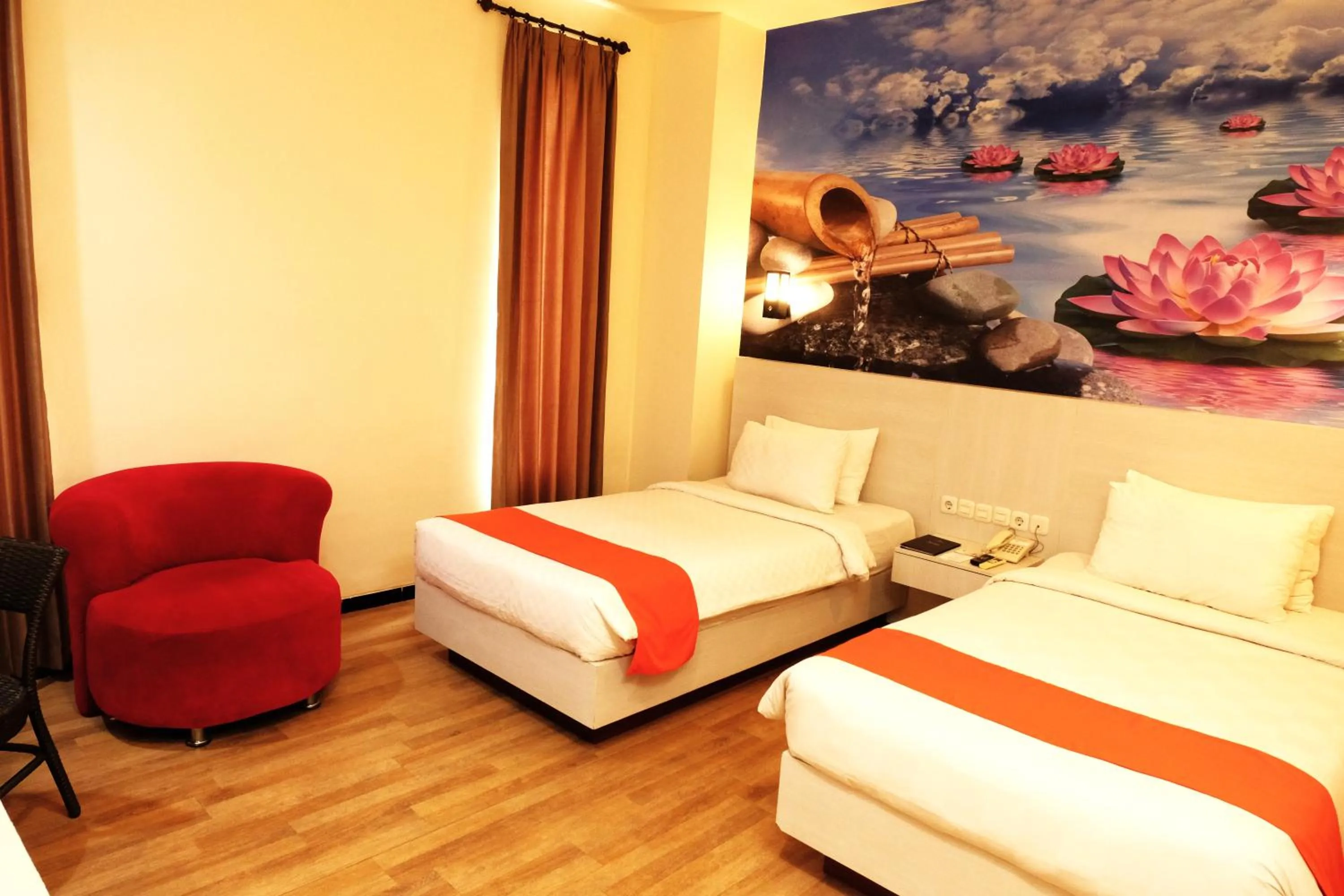 Bed in Halogen Hotel Airport Surabaya