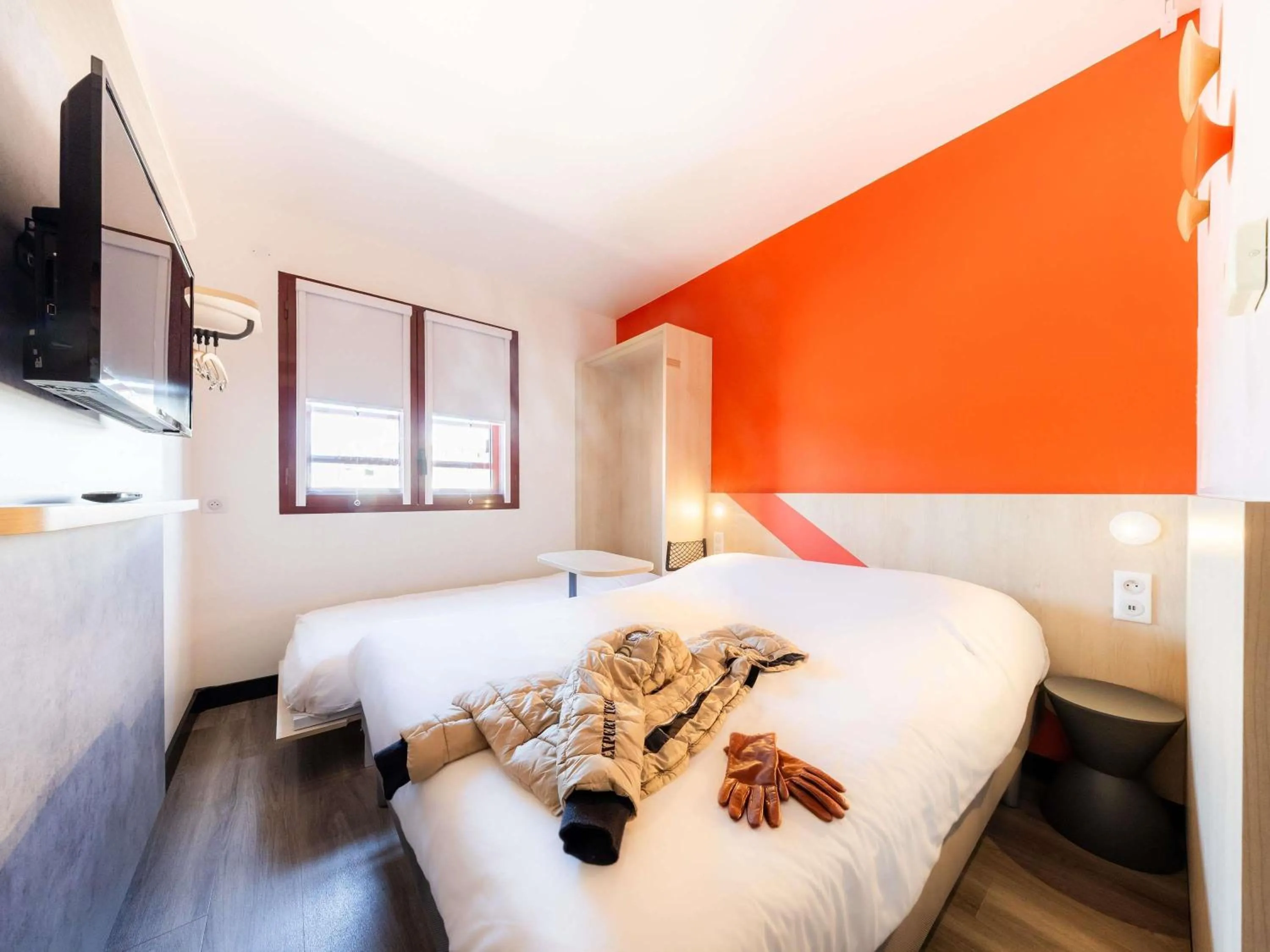 Bedroom, Bed in ibis budget Perpignan Centre Rénové en 2025