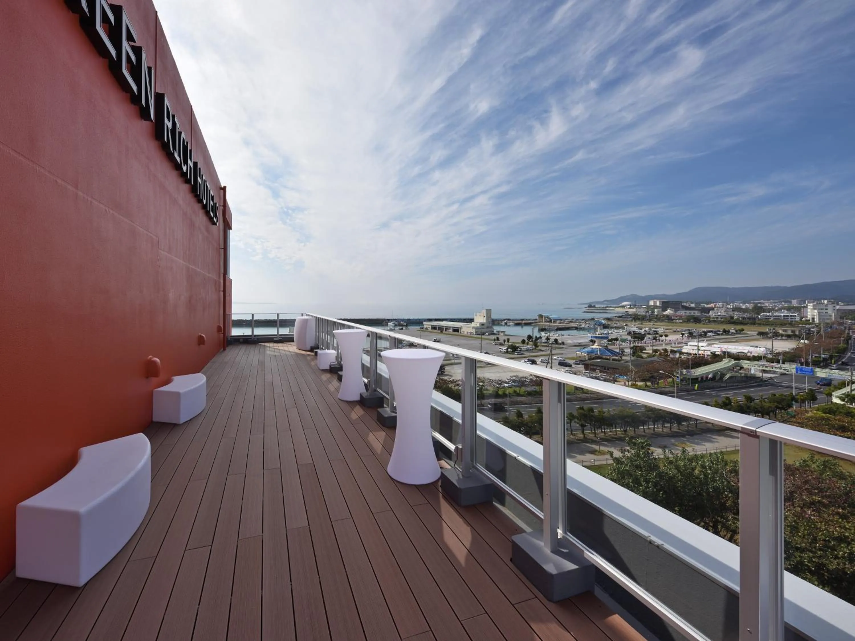 Balcony/Terrace in Green Rich Hotel Okinawa Nago (Artificial hot spring Futamata Yunohana)