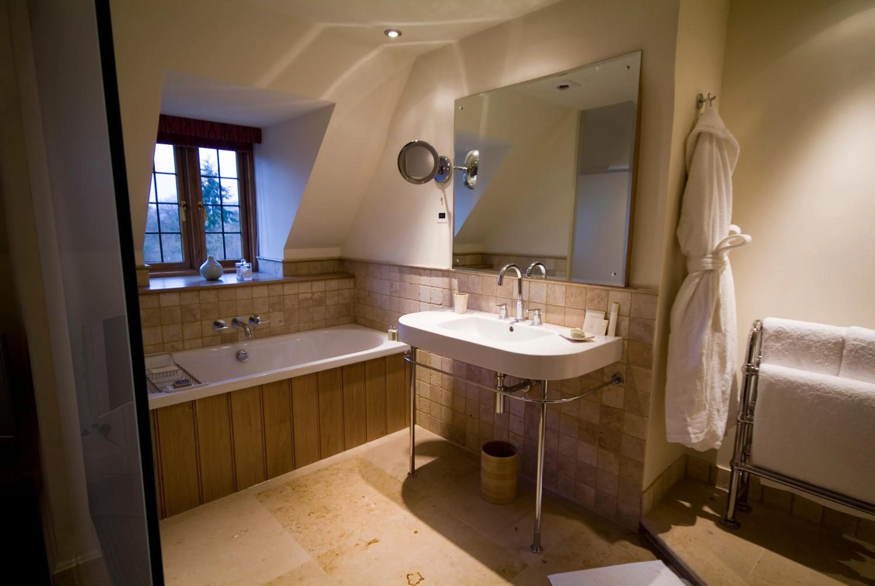 Bathroom in Gidleigh Park- A Relais & Chateaux Hotel