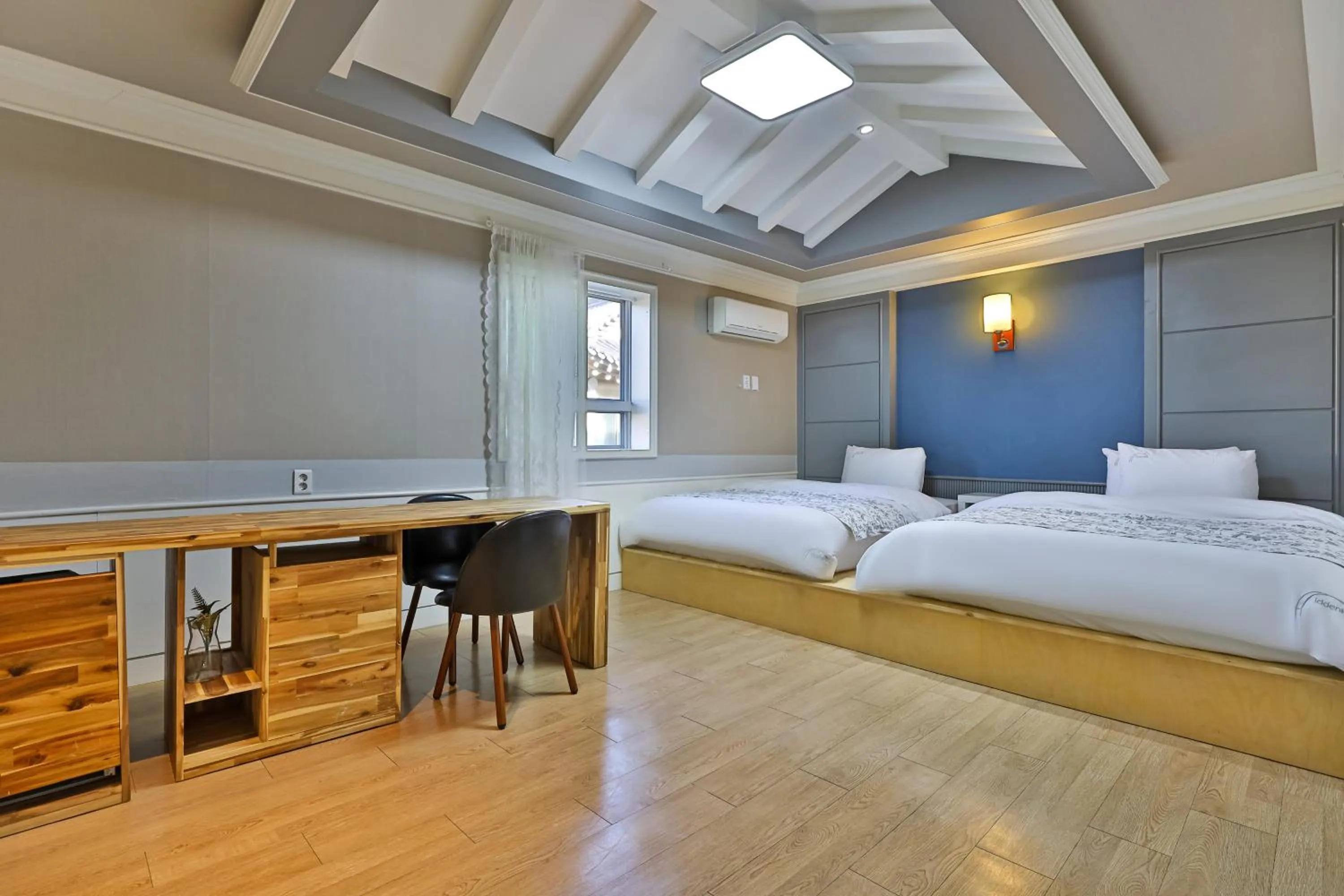 Bed in 히든힐불국사호텔