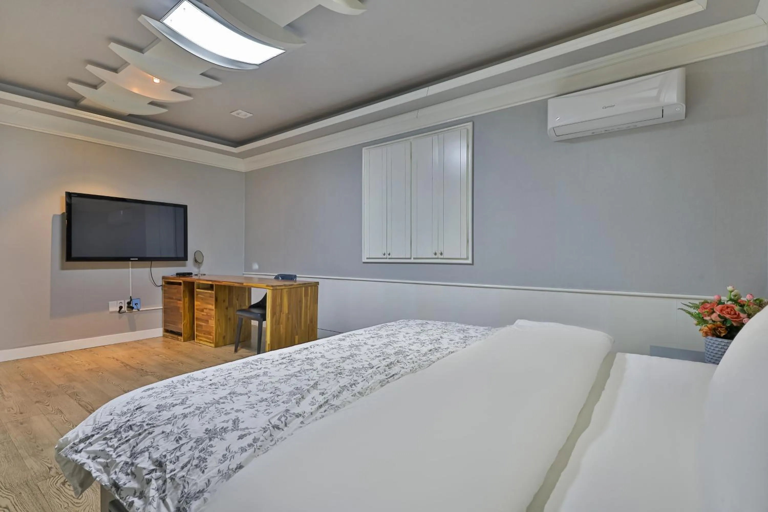 Bed in 히든힐불국사호텔