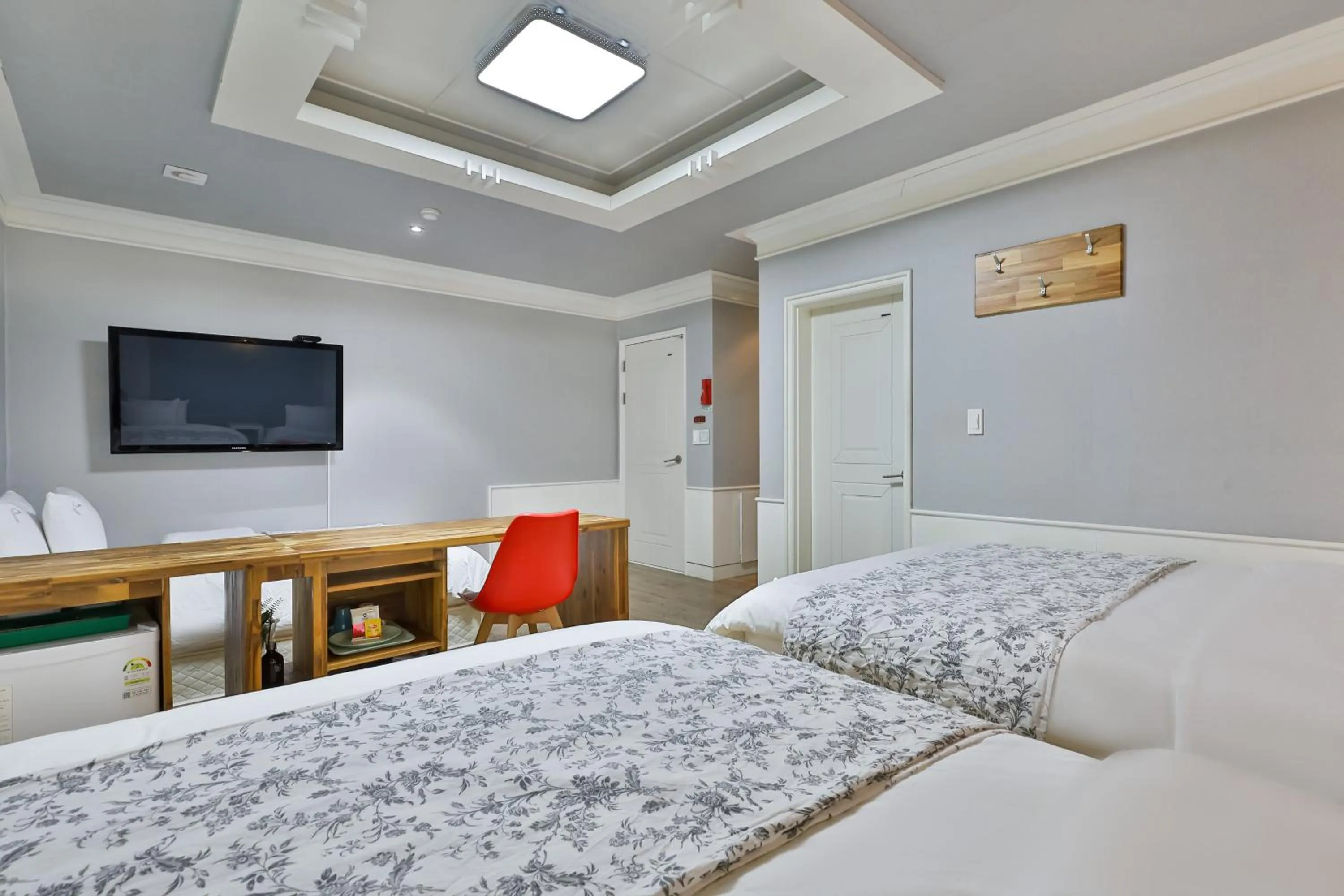 Bed in 히든힐불국사호텔