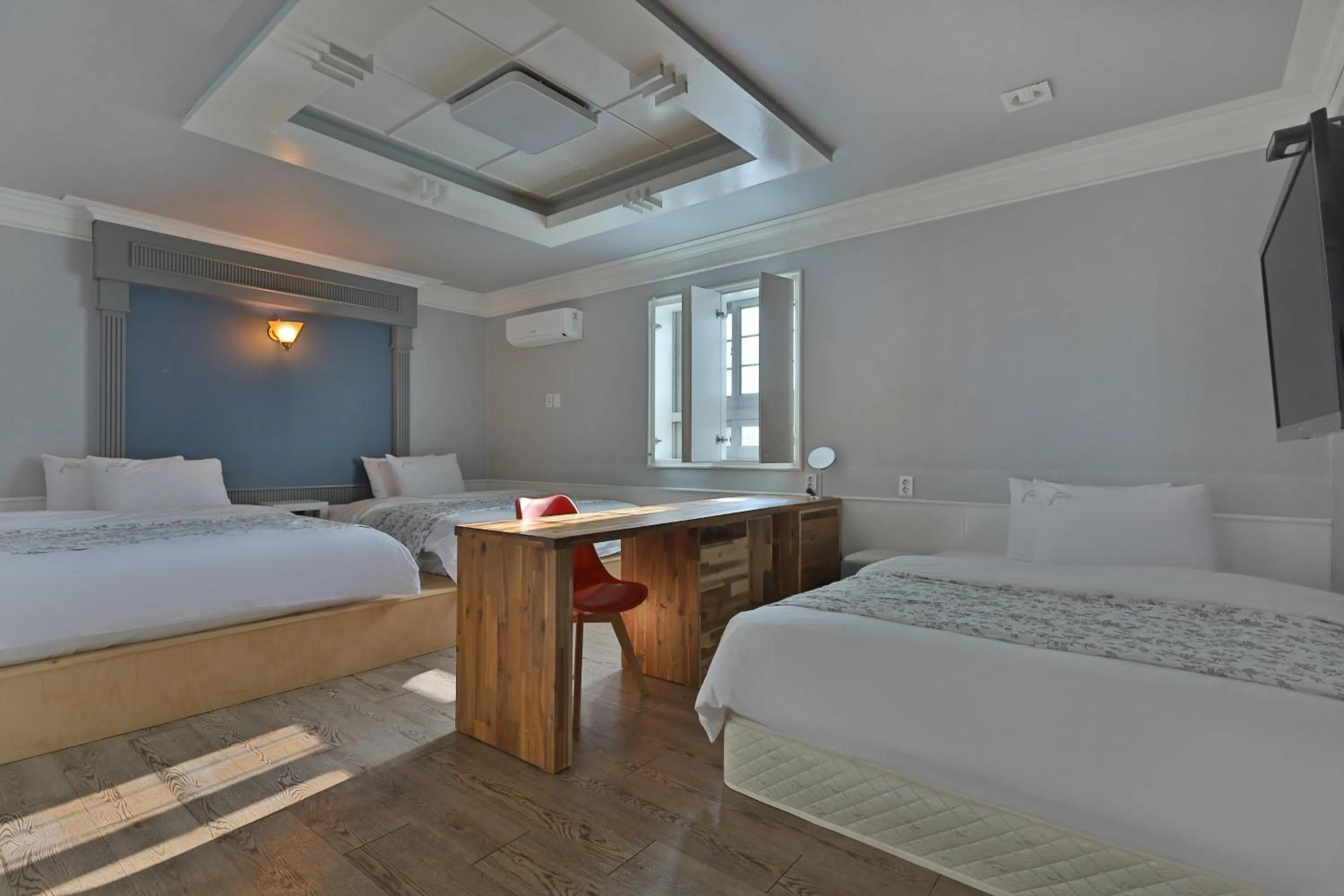 Bed in 히든힐불국사호텔