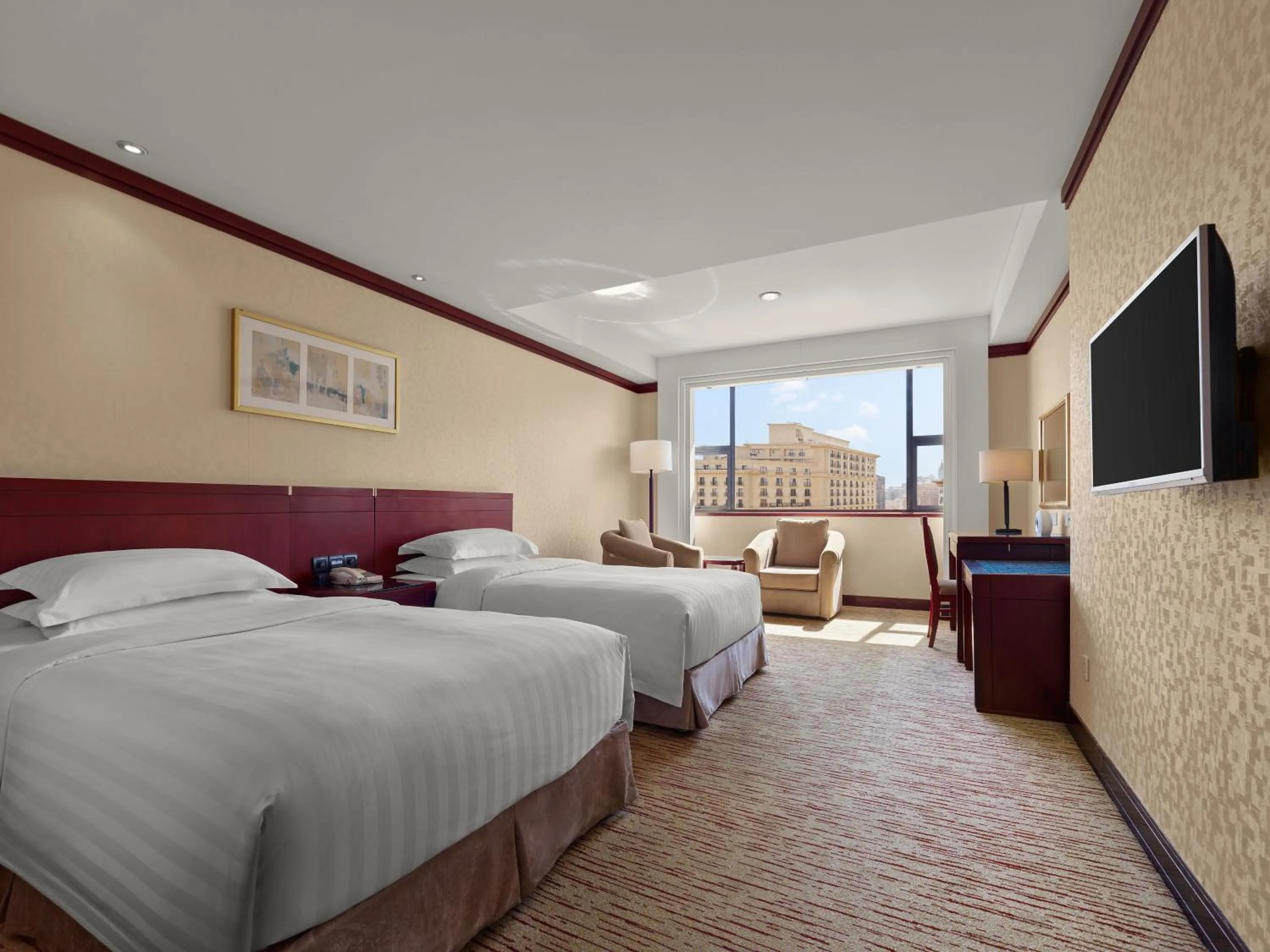 Photo of the whole room, Bed in Beijing Poly Plaza Hotel