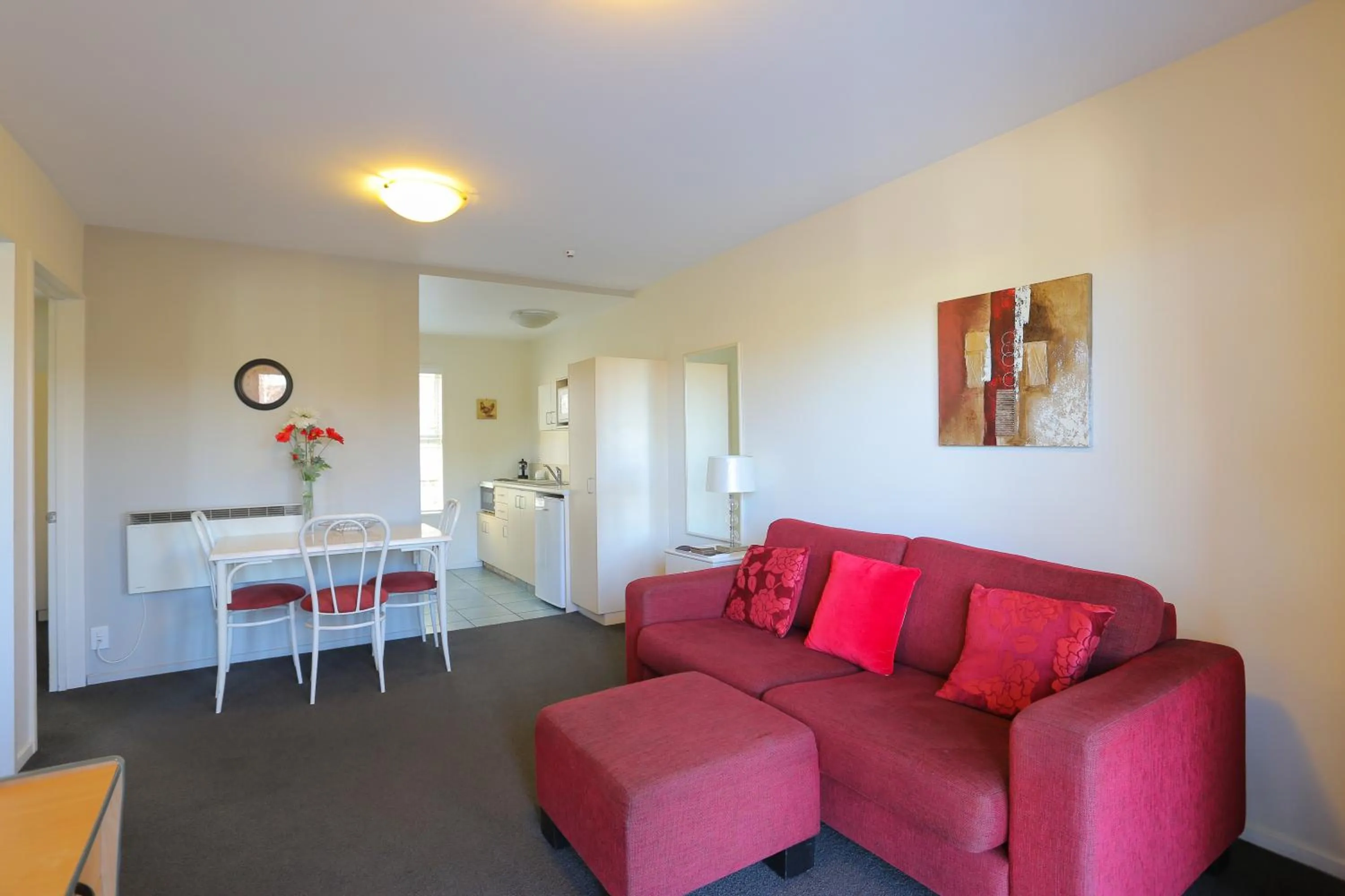 Living room in Apollo Motel