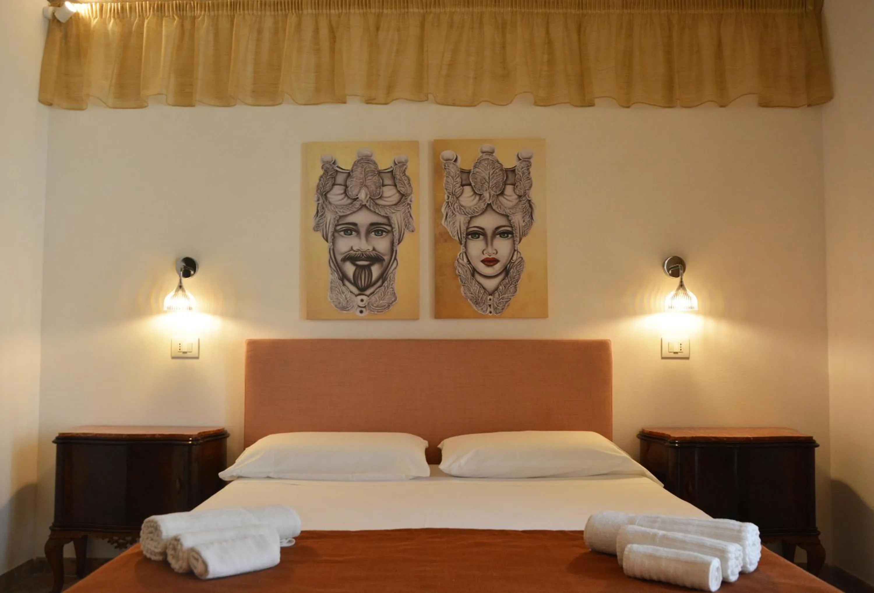 Bed in Ricordi Siciliani - Charme Rooms