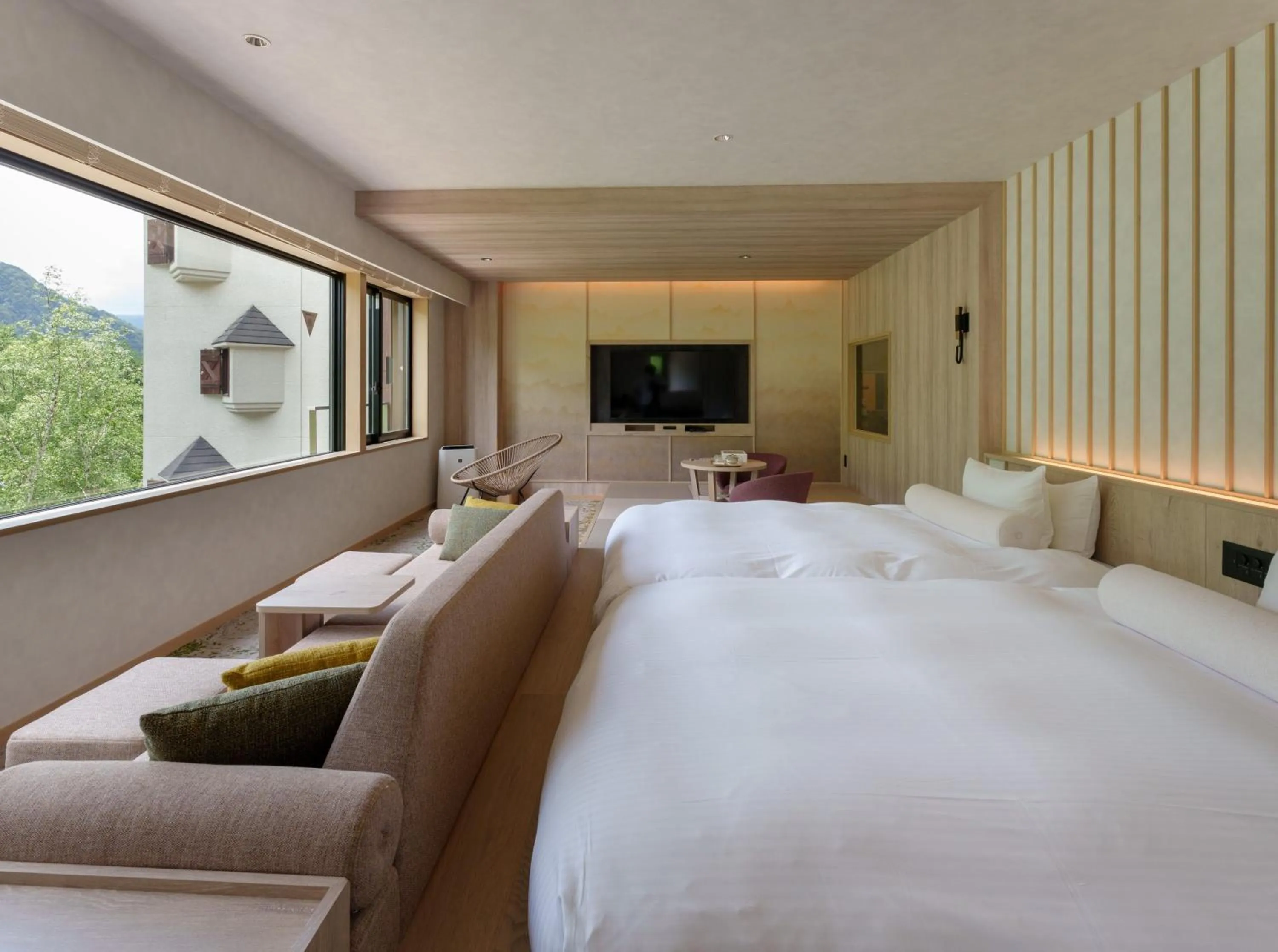 Bed in Kamikochi Lemeiesta Hotel