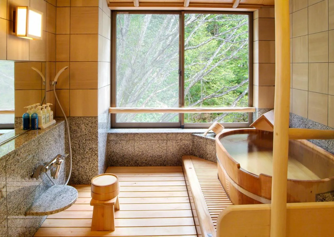 Hot Spring Bath in Kamikochi Lemeiesta Hotel