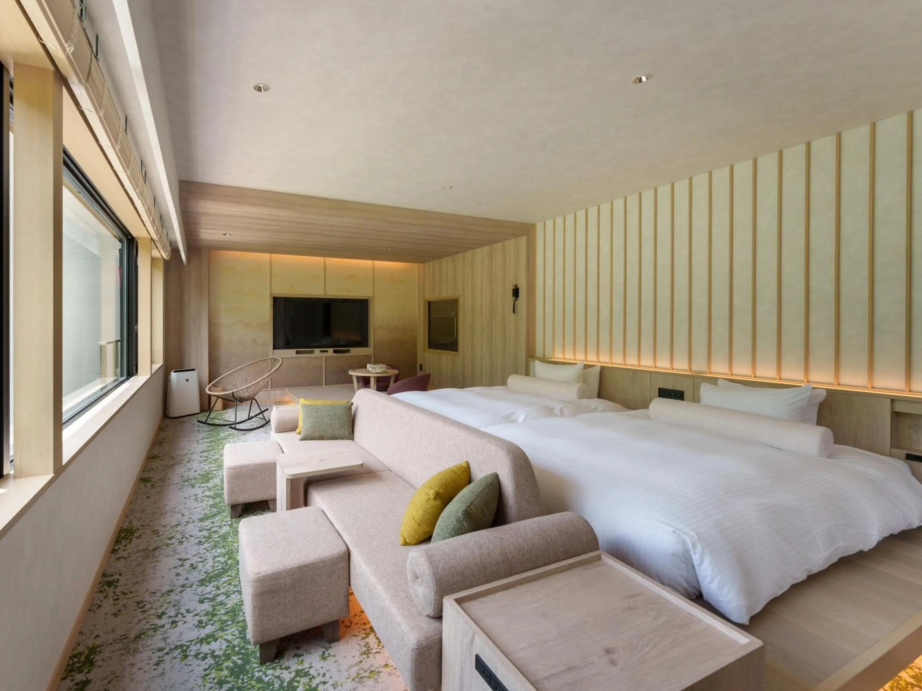 Bed in Kamikochi Lemeiesta Hotel