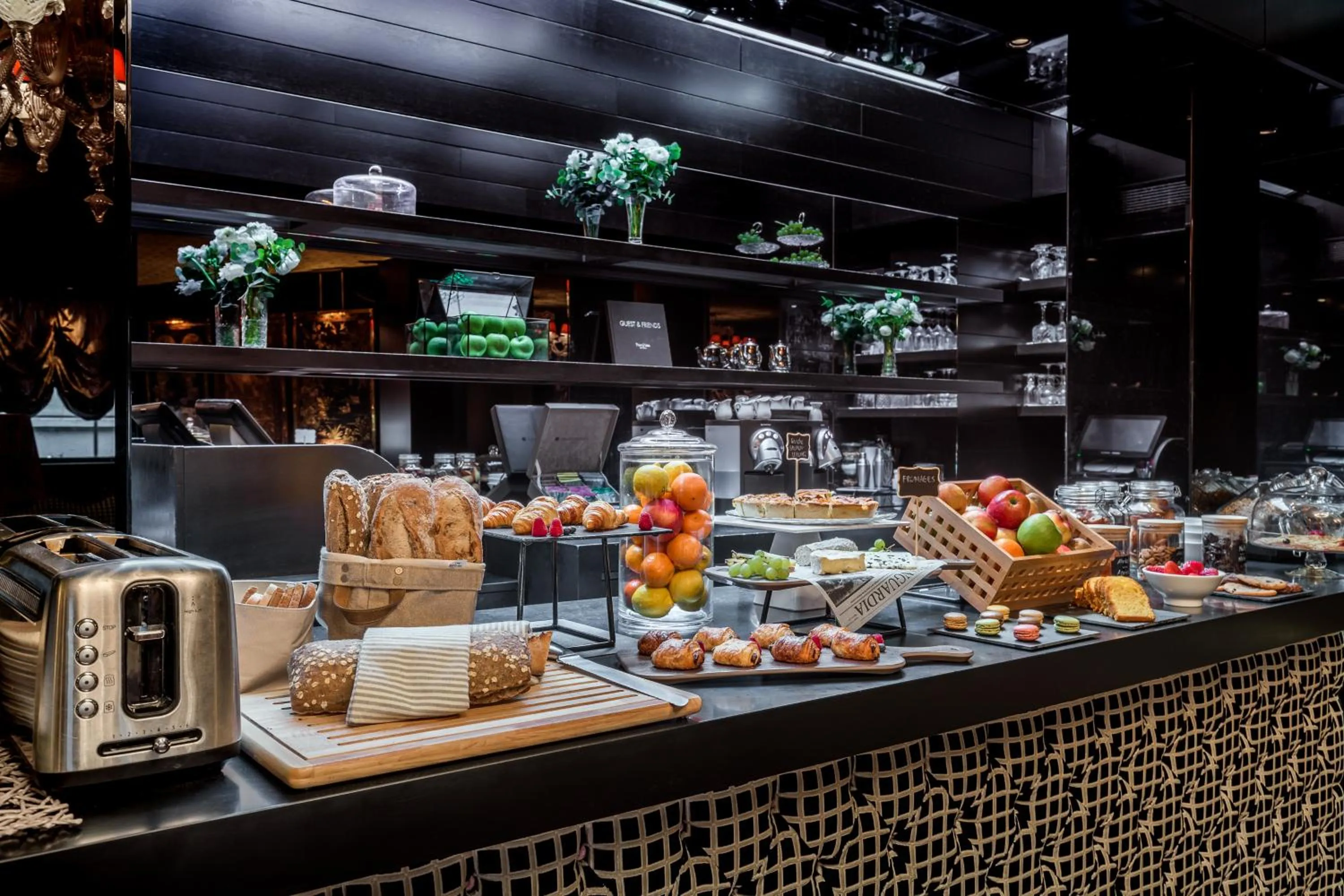 Buffet breakfast in Chalgrin Boutique Hotel