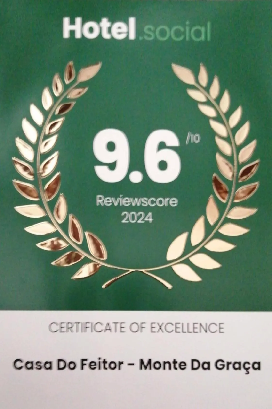 Certificate/Award in Monte da Graça