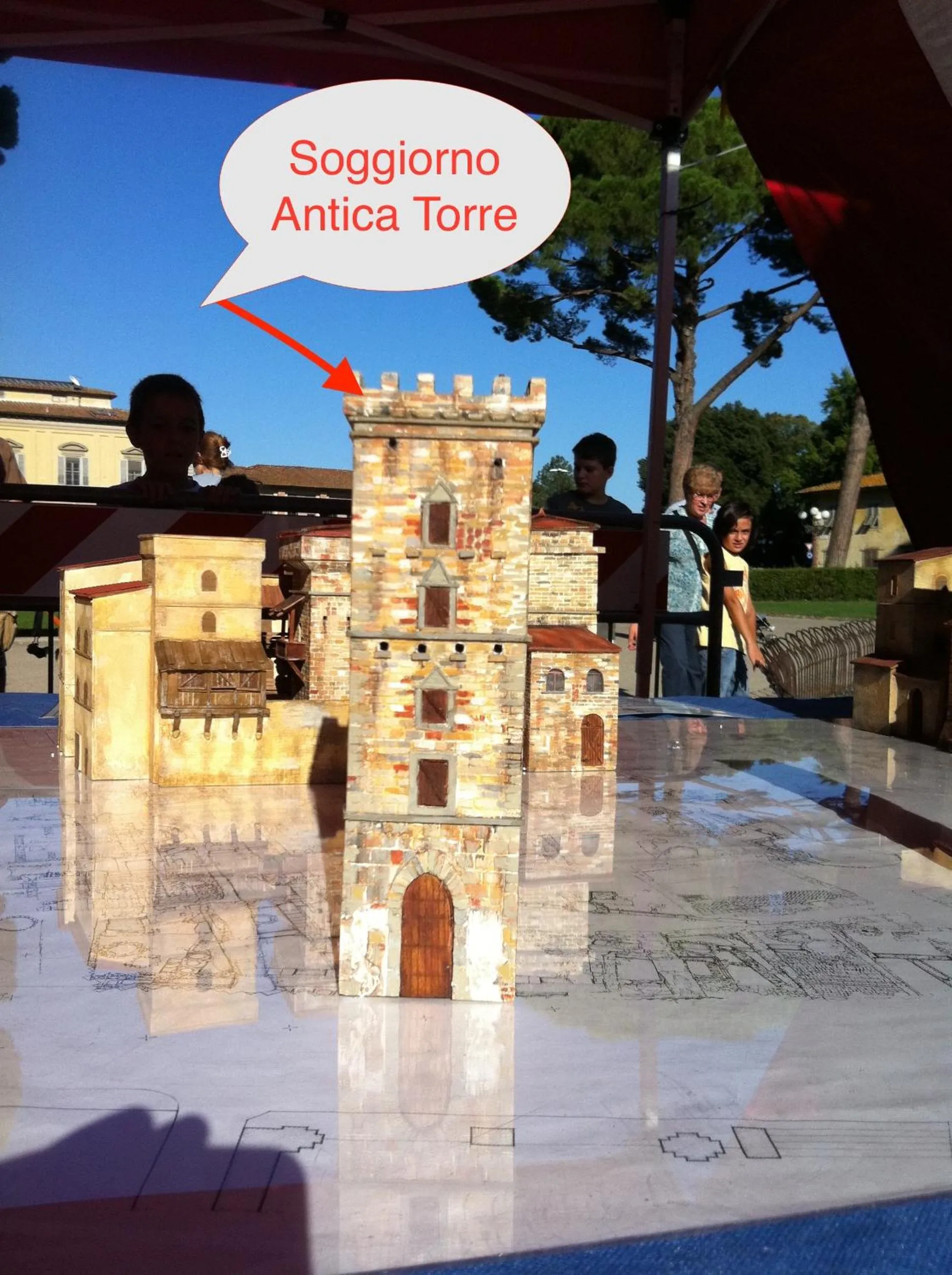 Bird's eye view in Soggiorno Antica Torre