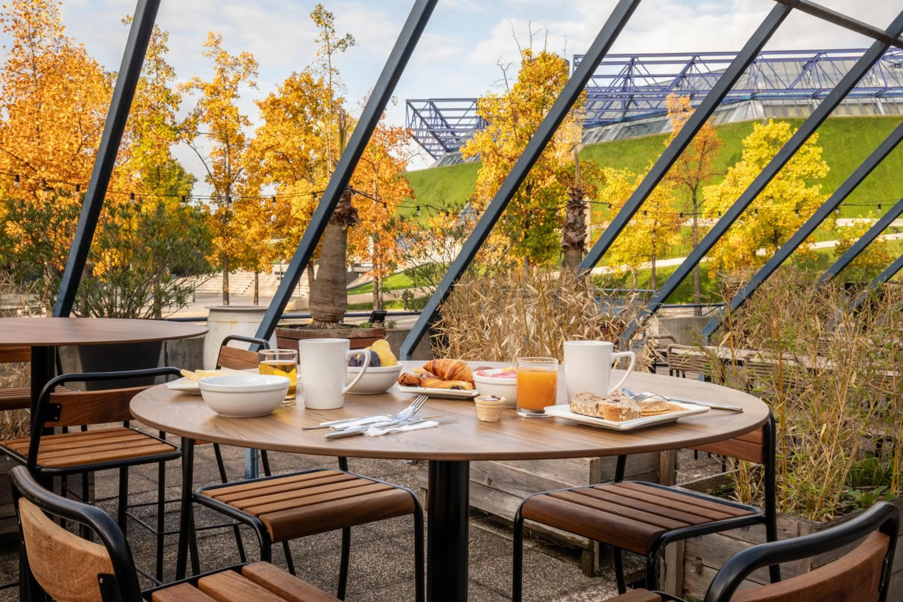 Patio in ibis Styles Paris Bercy