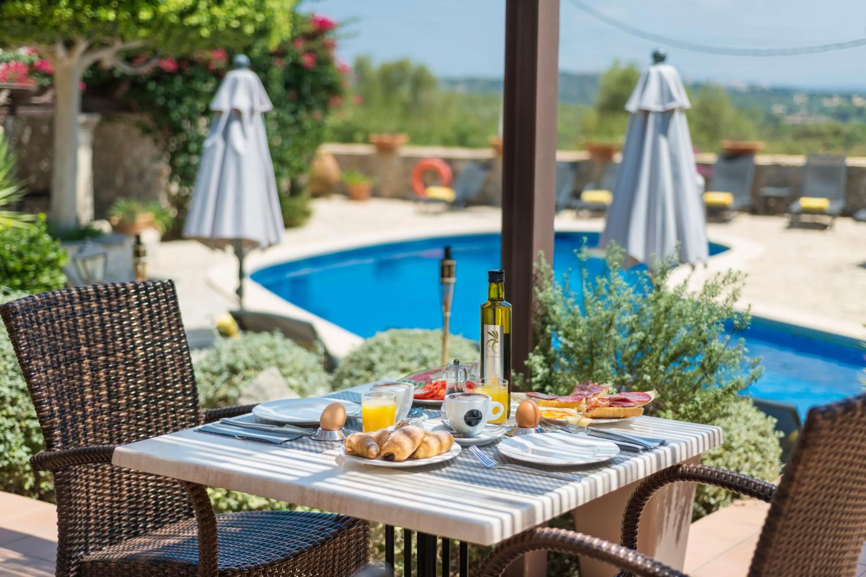 Pool view in New Can Furios Hotel by Can Calco Hotels