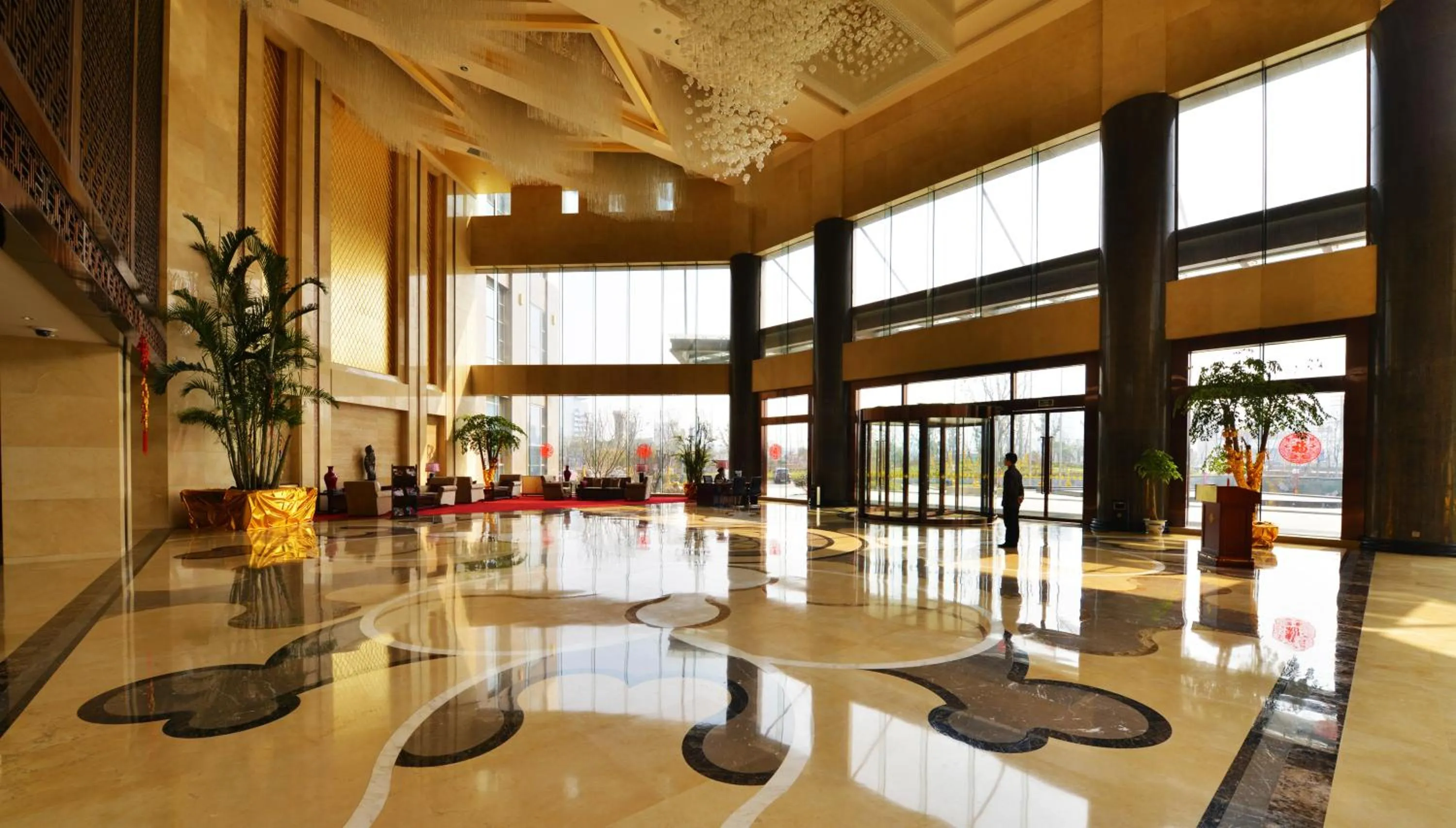 Lobby or reception in Jinling New Town Hotel Nanjing