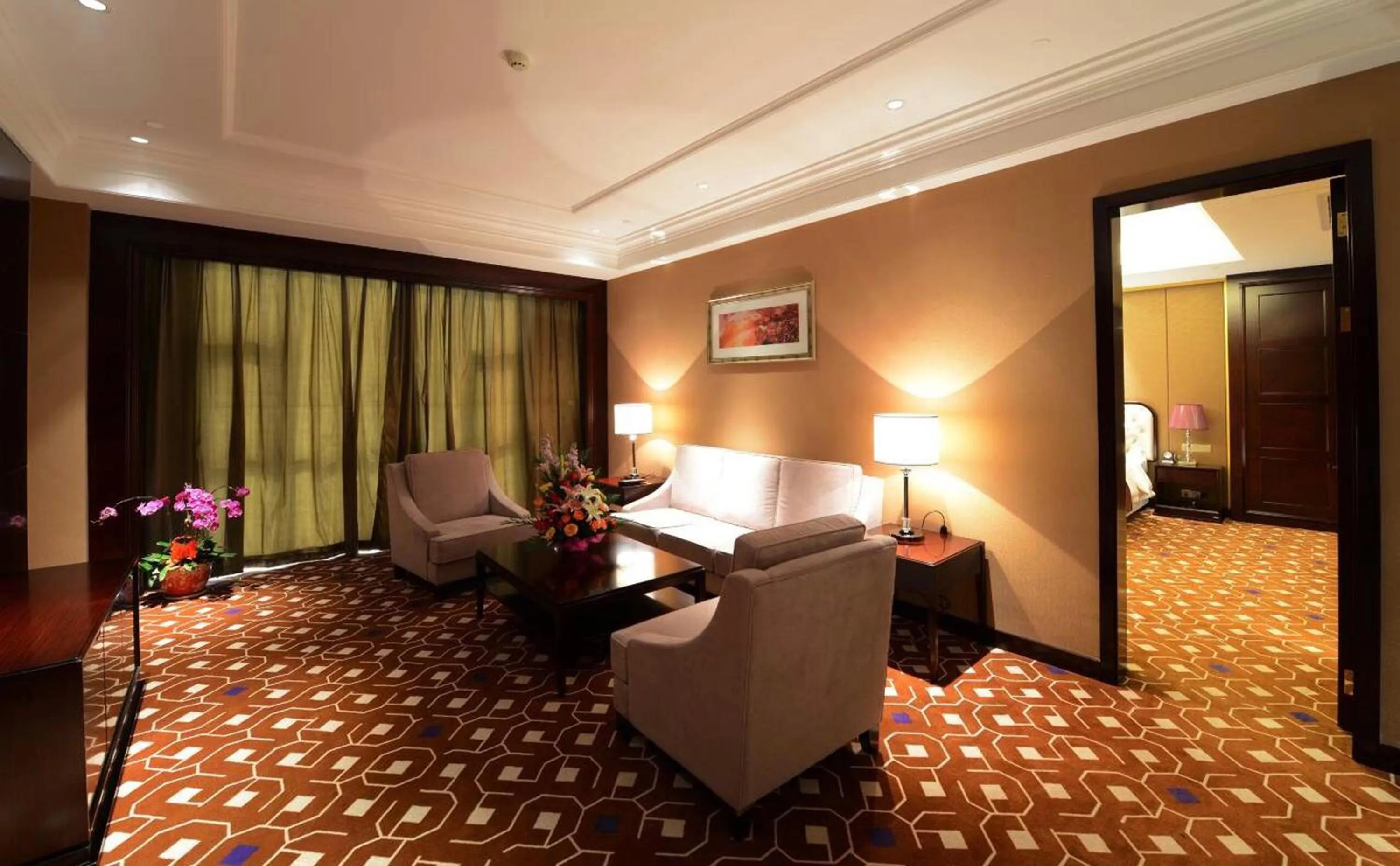 Bed in Jinling New Town Hotel Nanjing