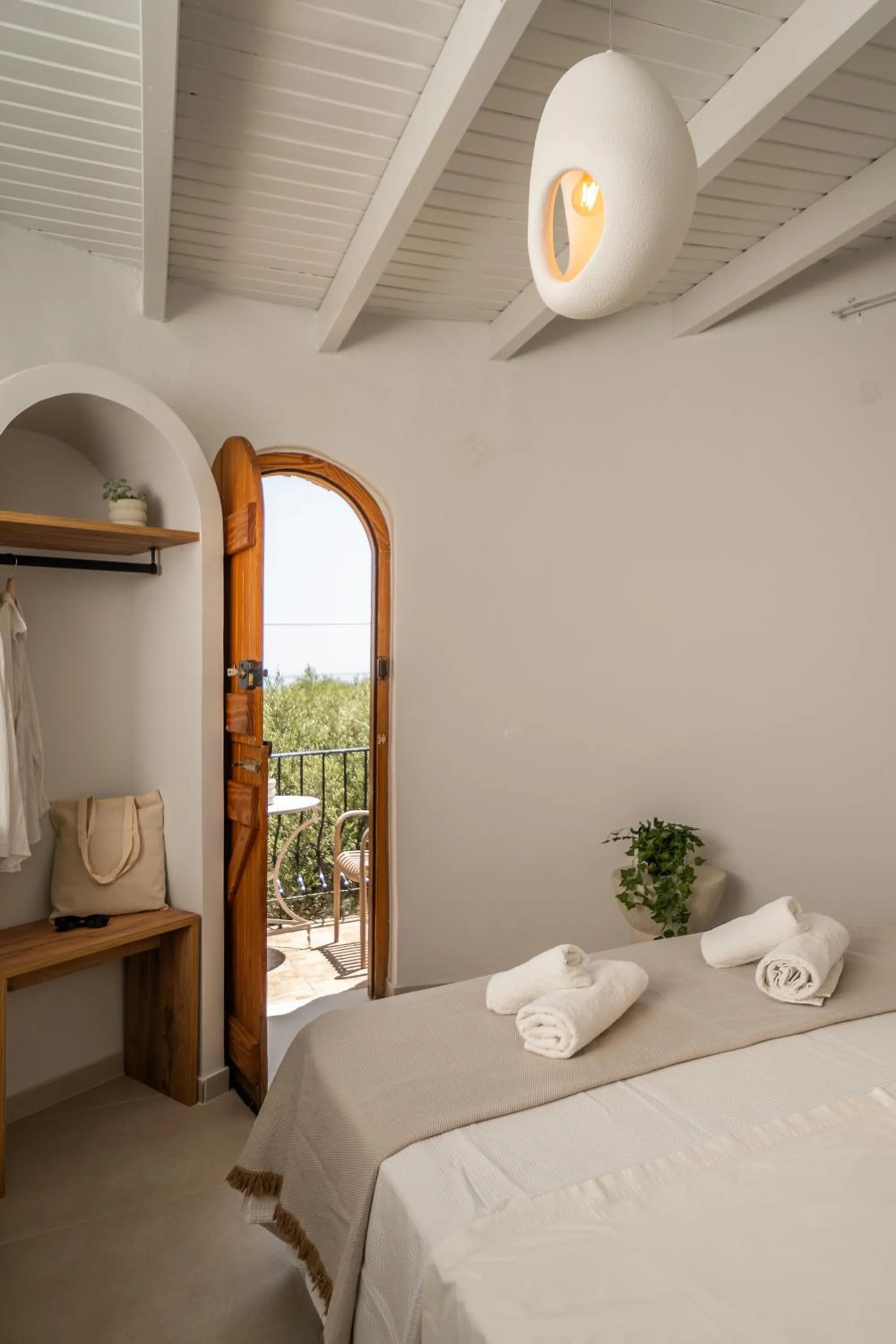 Bed in Fata Morgana Studios & Apartments