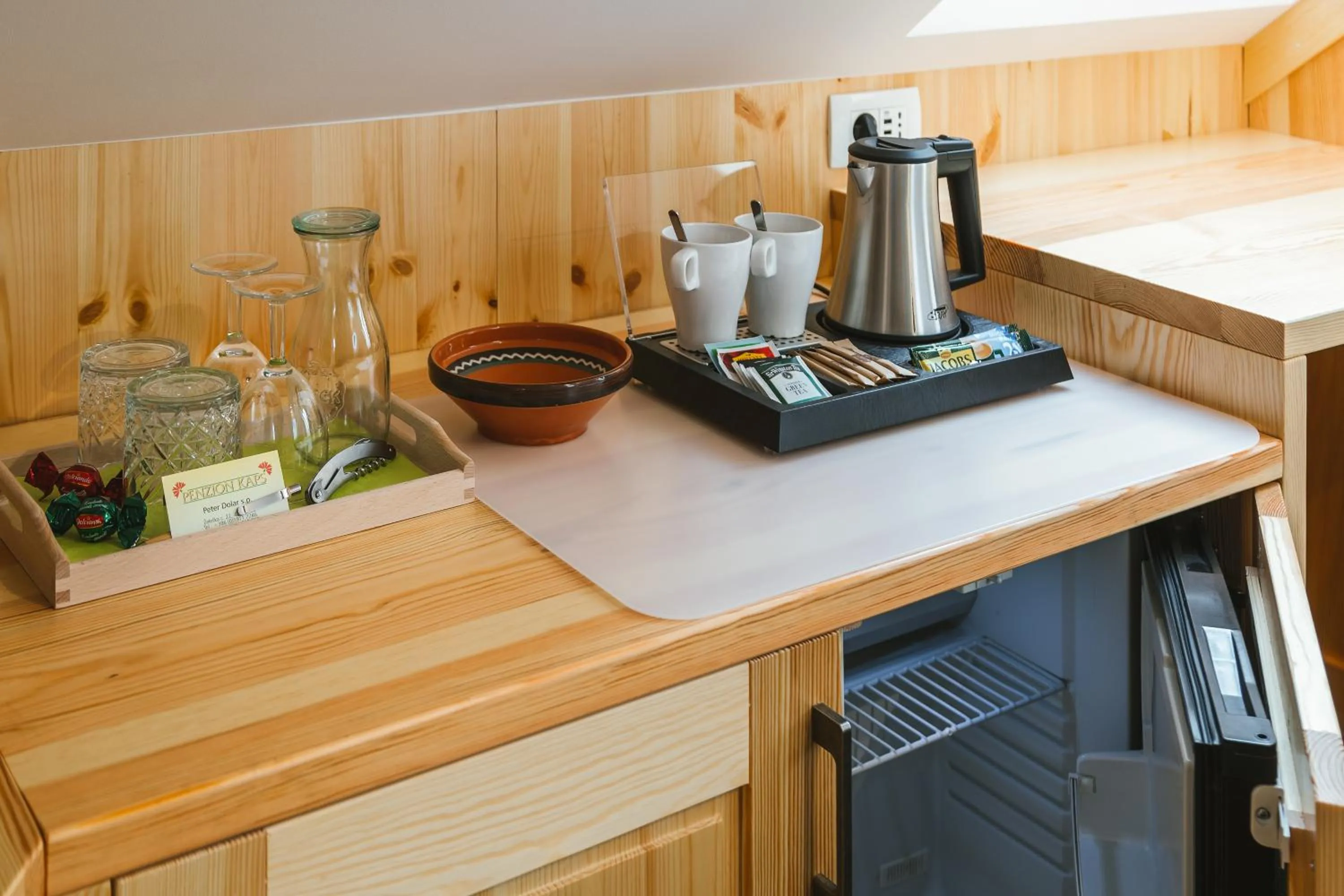 Coffee/tea facilities in Penzion Kaps