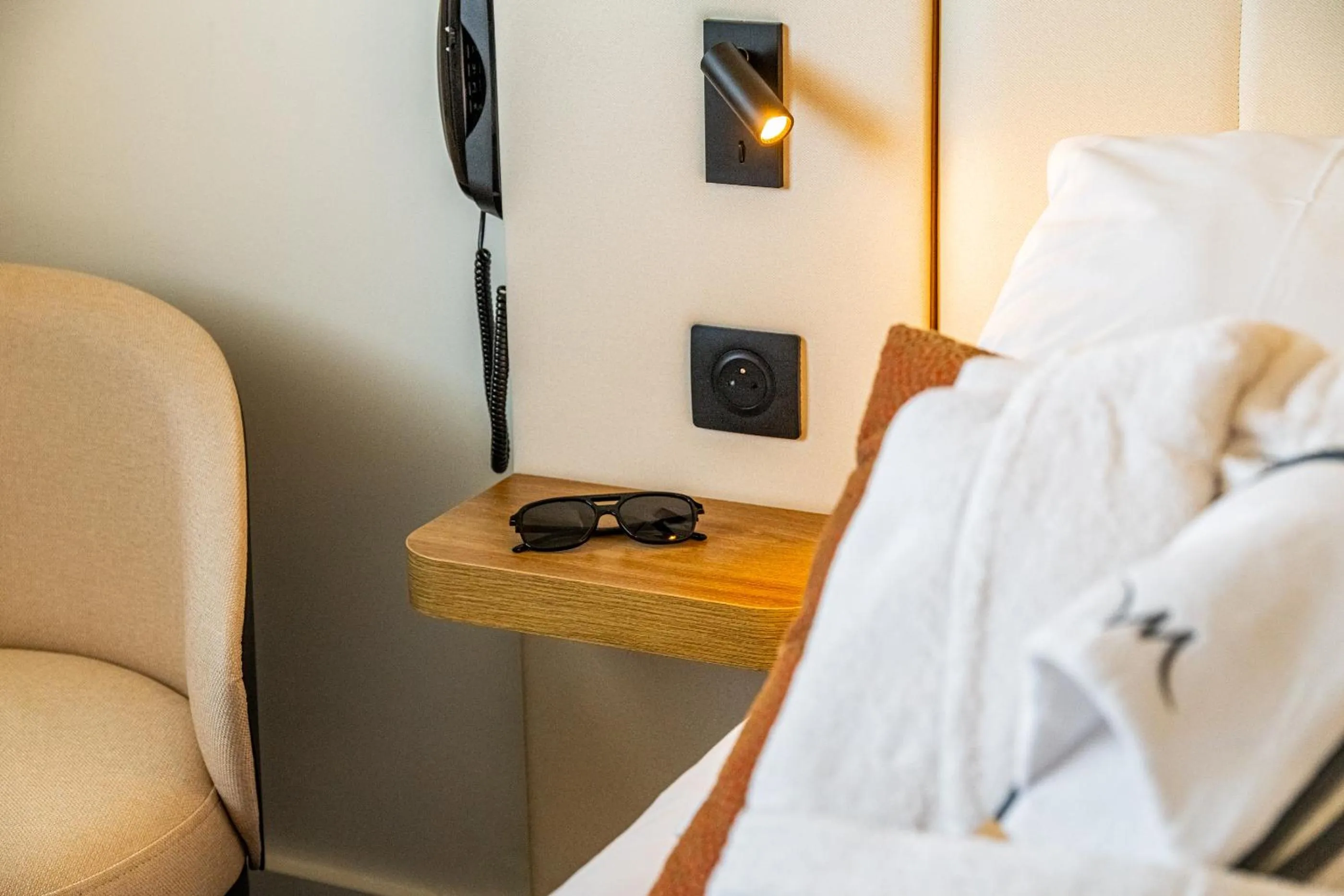 Decorative detail, Bed in Mercure Beaune Centre