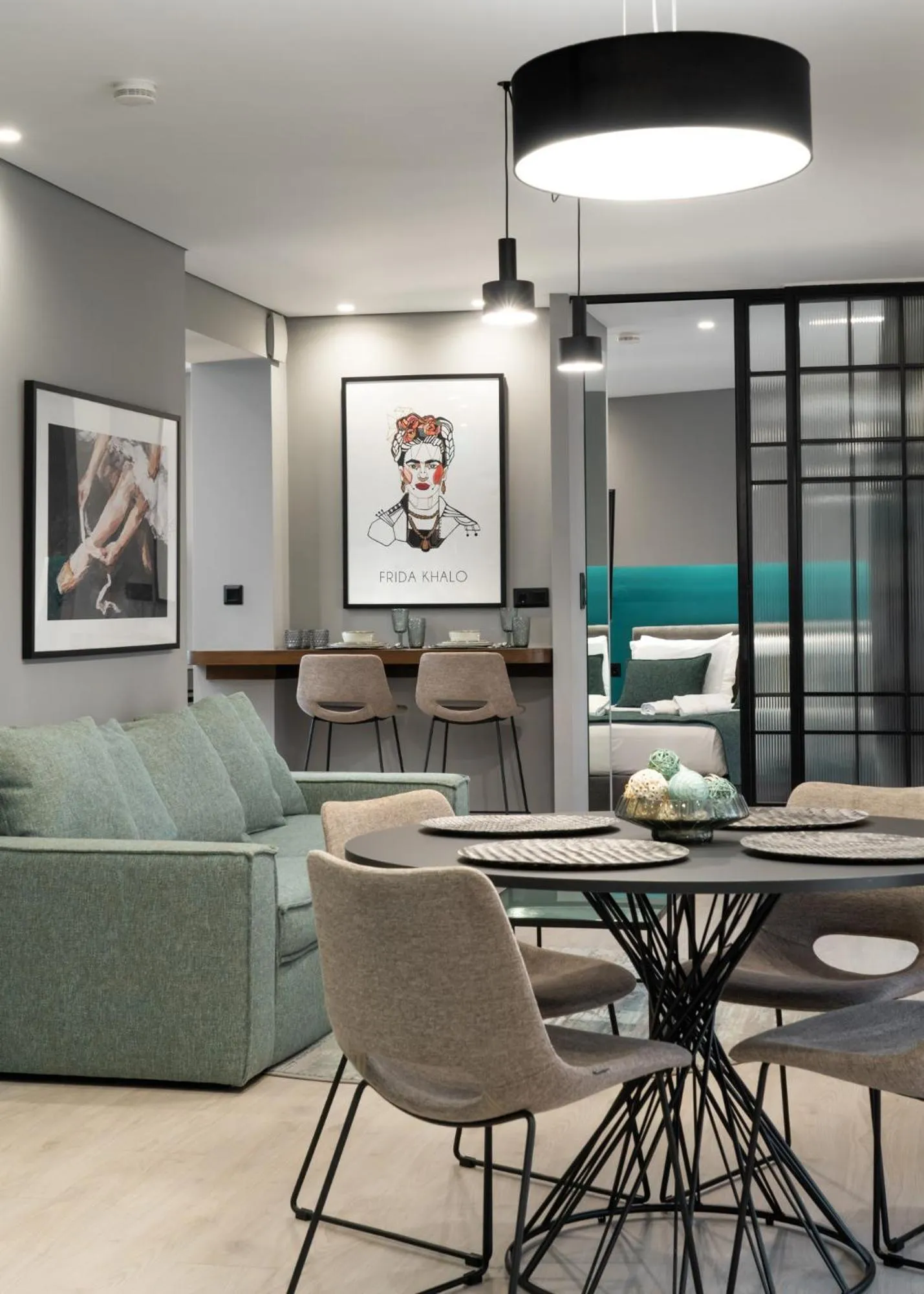 Living room in Evripidou Suites