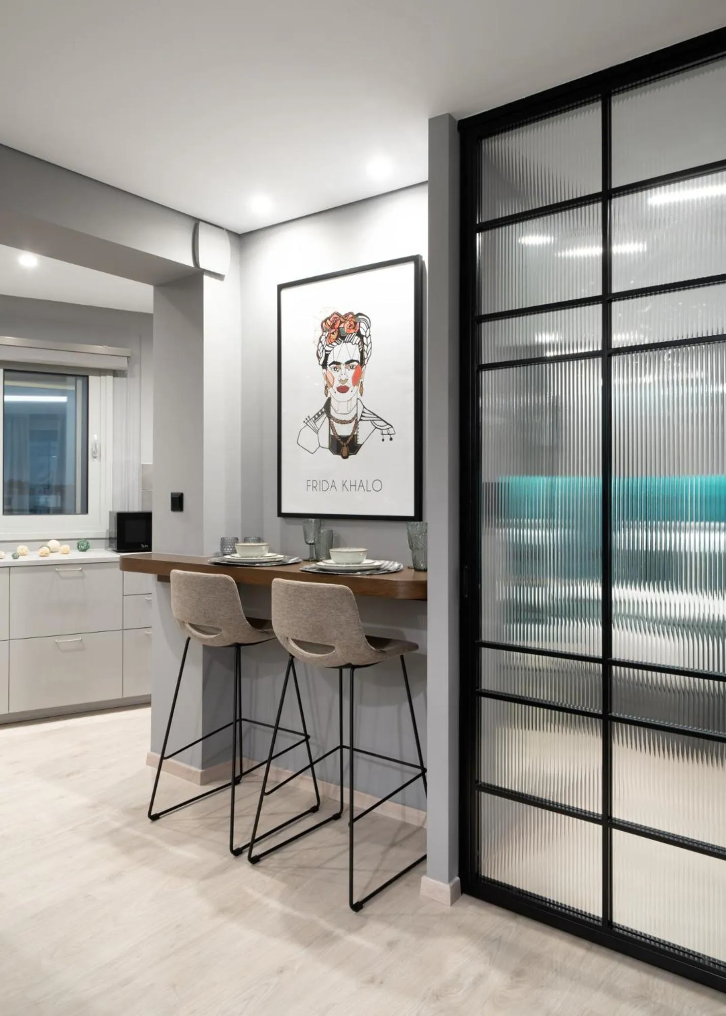 Seating area in Evripidou Suites