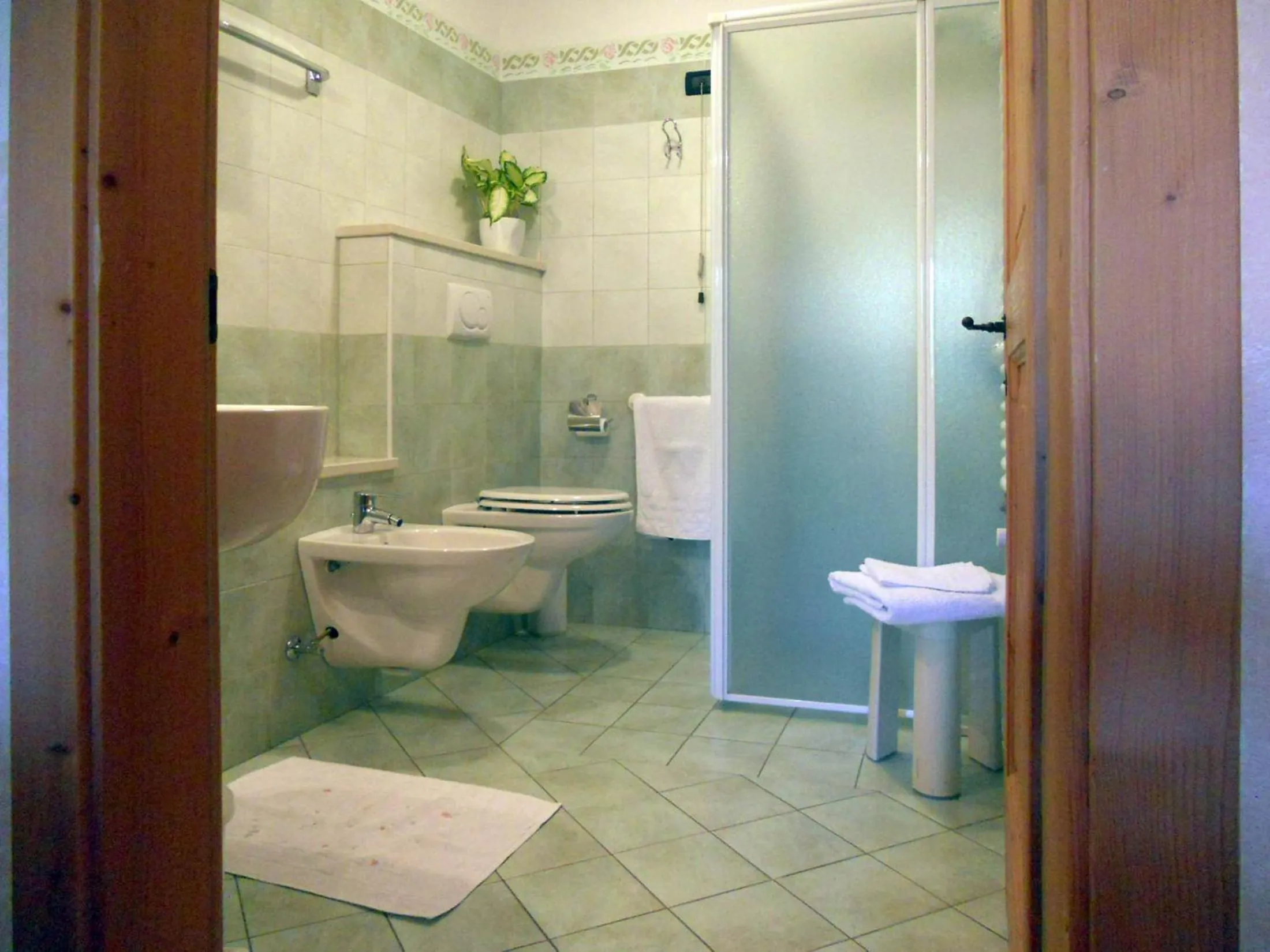 Bathroom in Hotel Garnì Salvanel