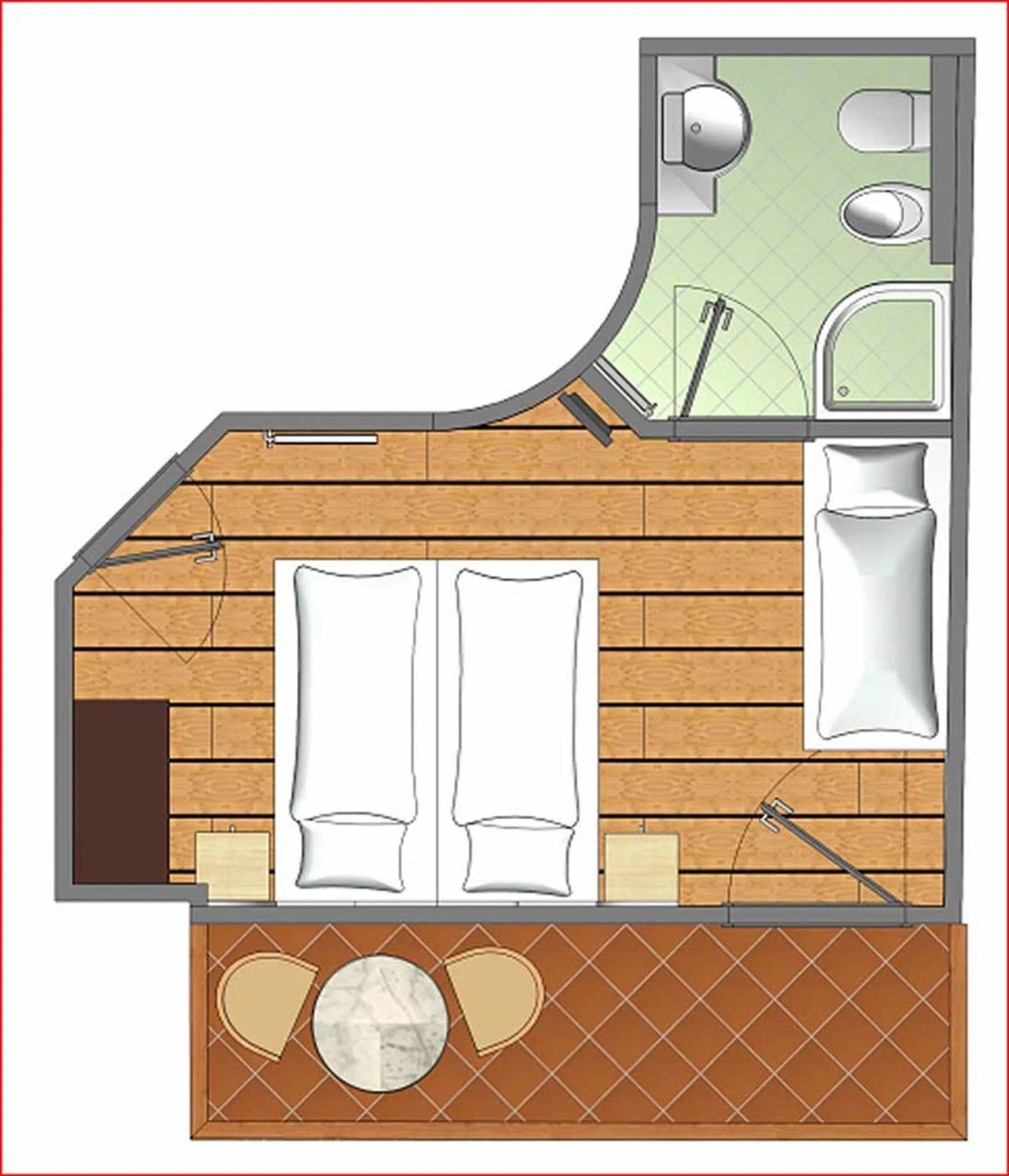 Floor plan in Hotel Garnì Salvanel