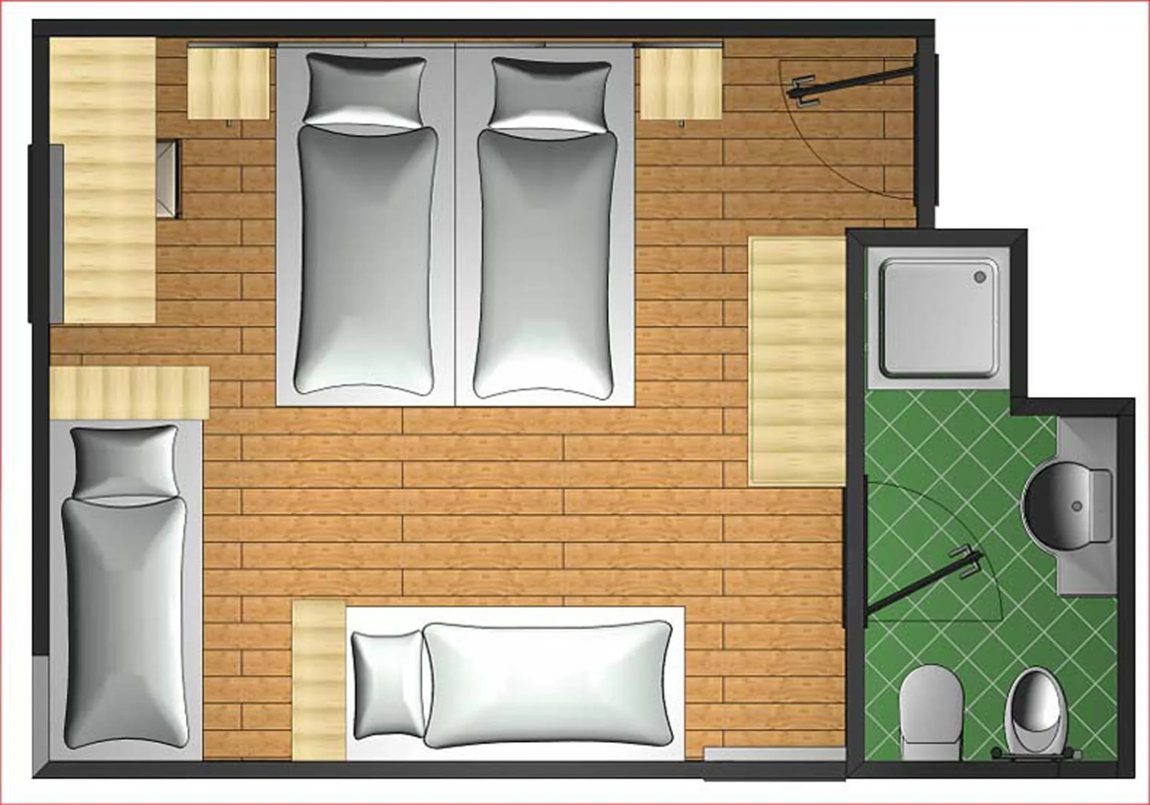 Floor plan in Hotel Garnì Salvanel