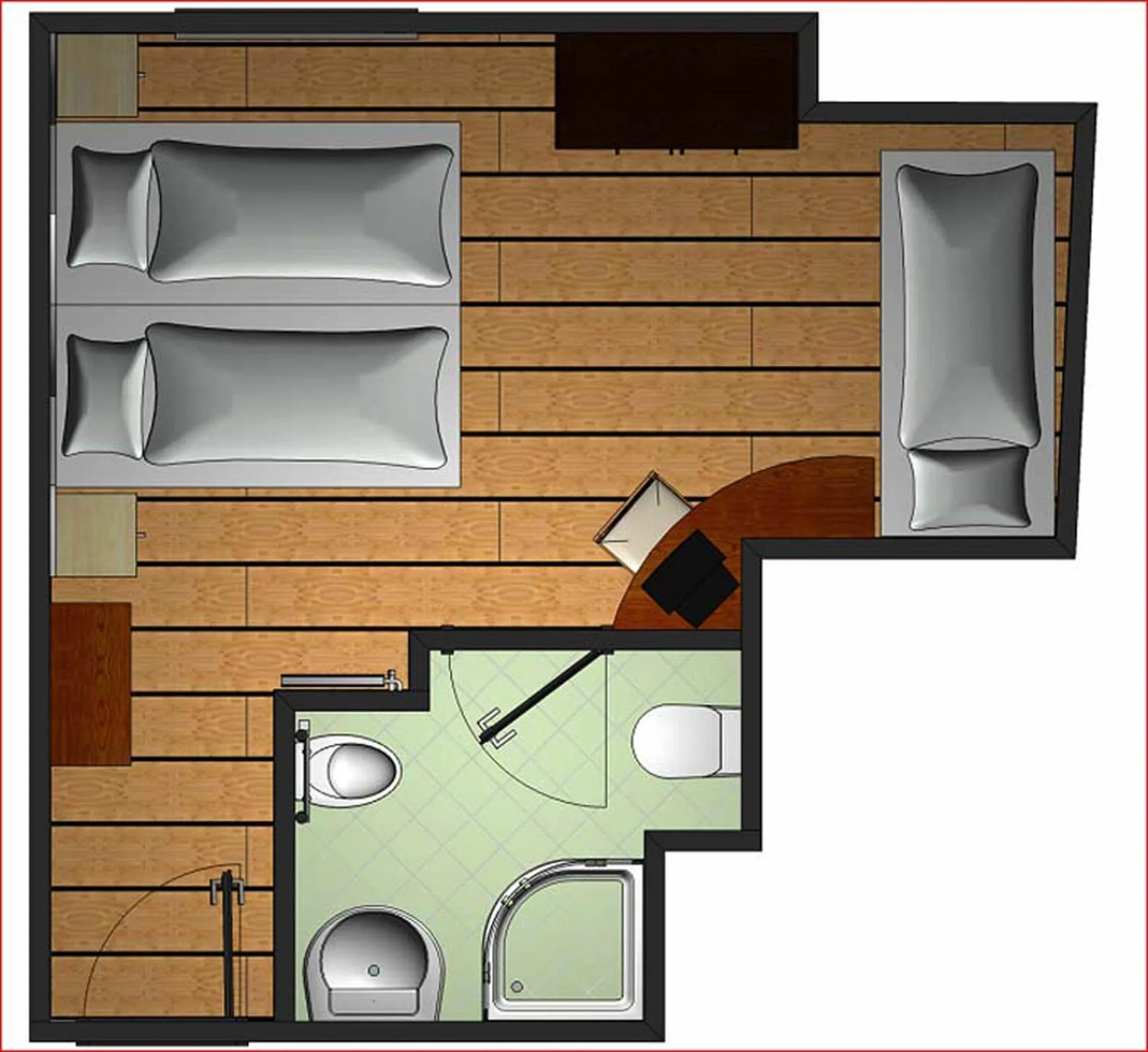 Floor plan in Hotel Garnì Salvanel