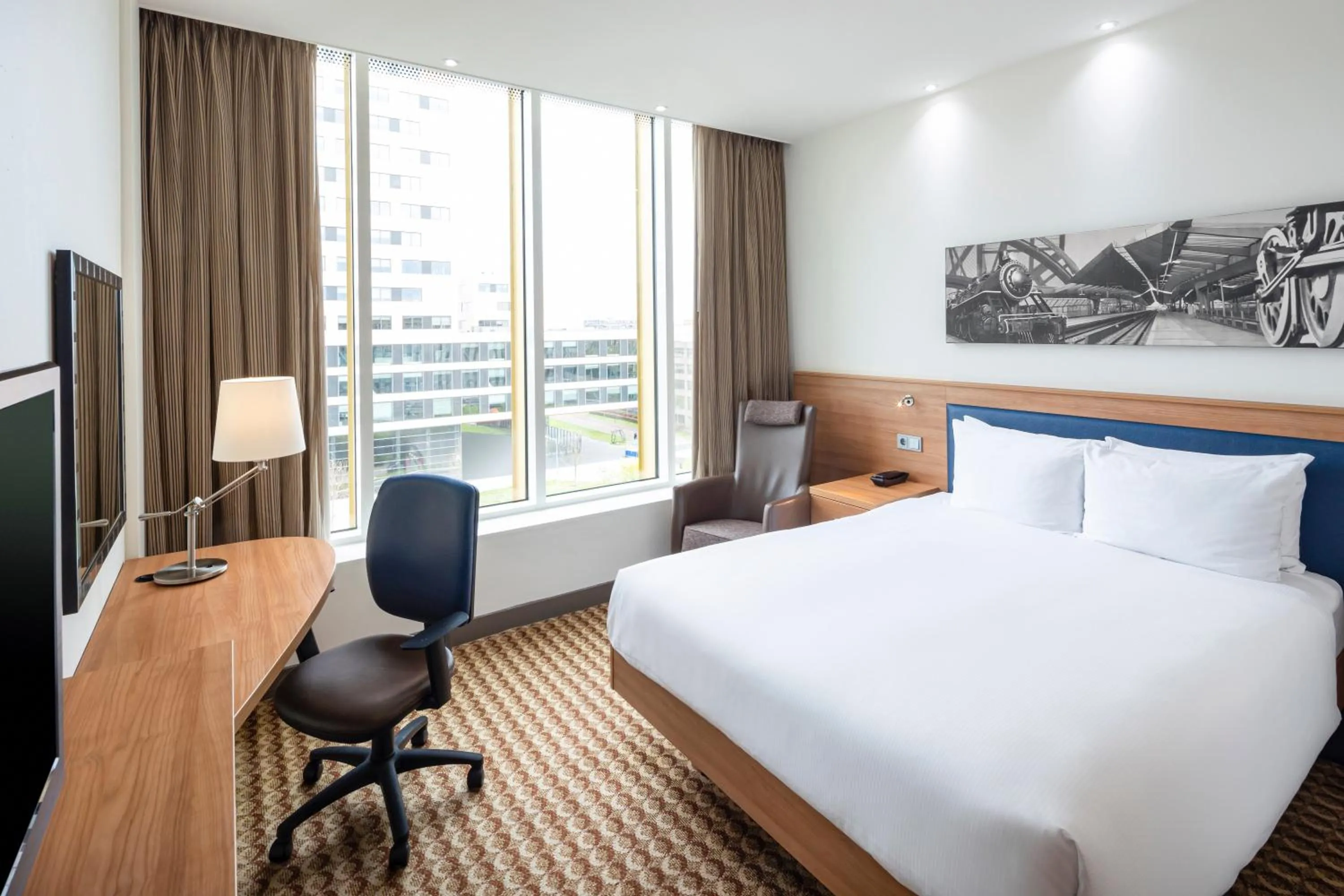 Bed in Hampton by Hilton Amsterdam Airport Schiphol