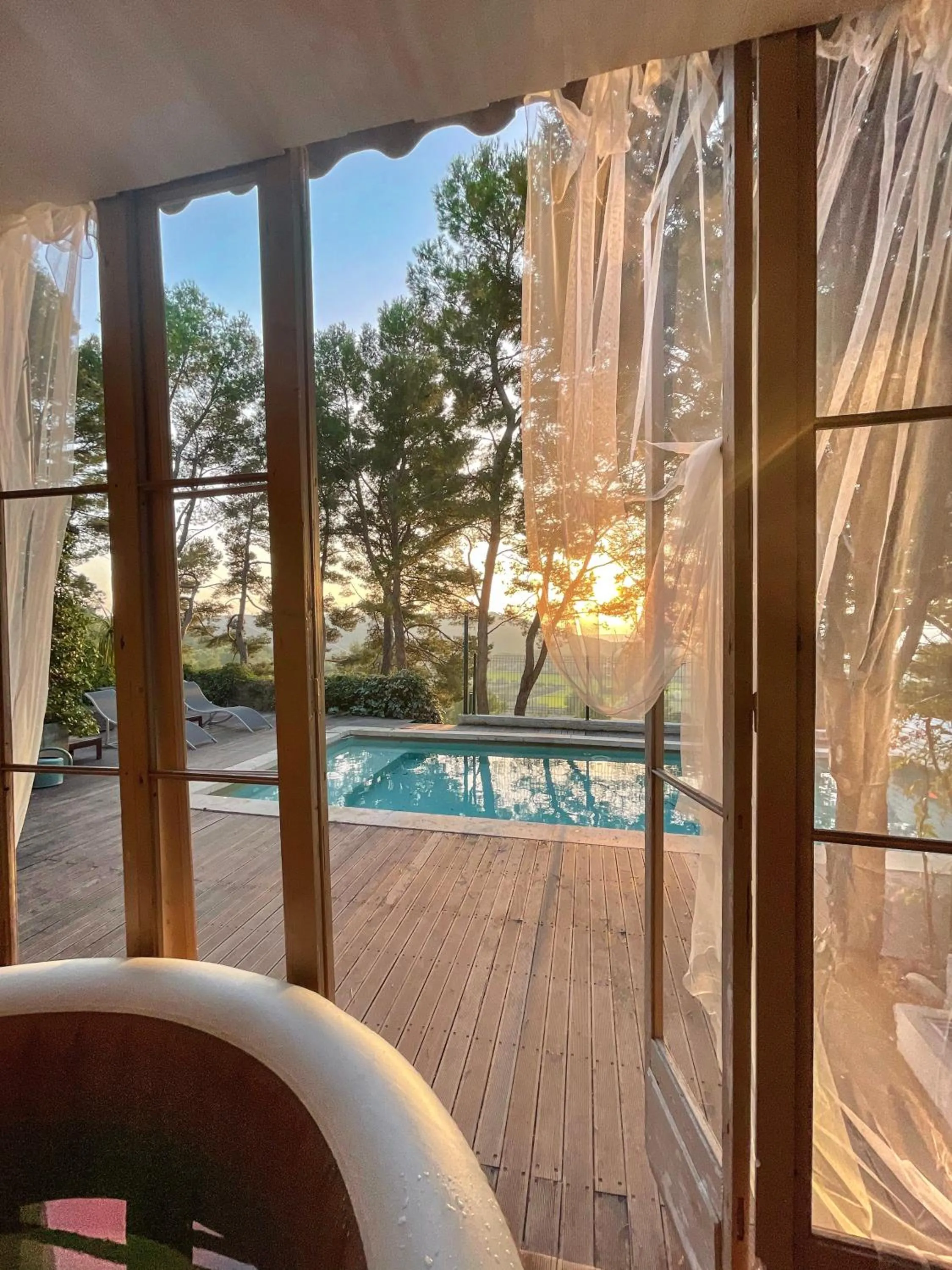 View (from property/room) in Le Mas des Roches à Velaux