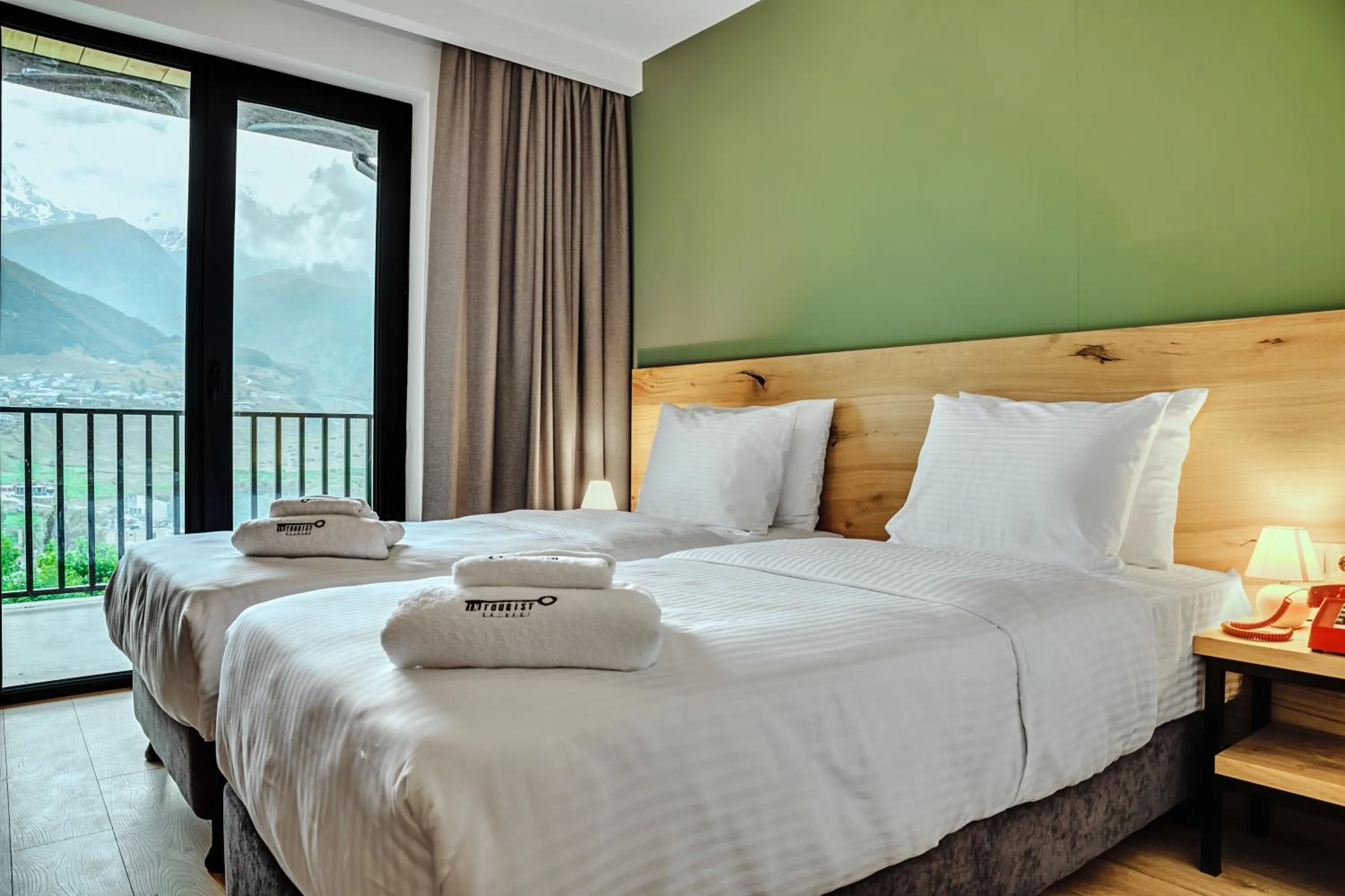 Bedroom, Bed in Intourist Kazbegi