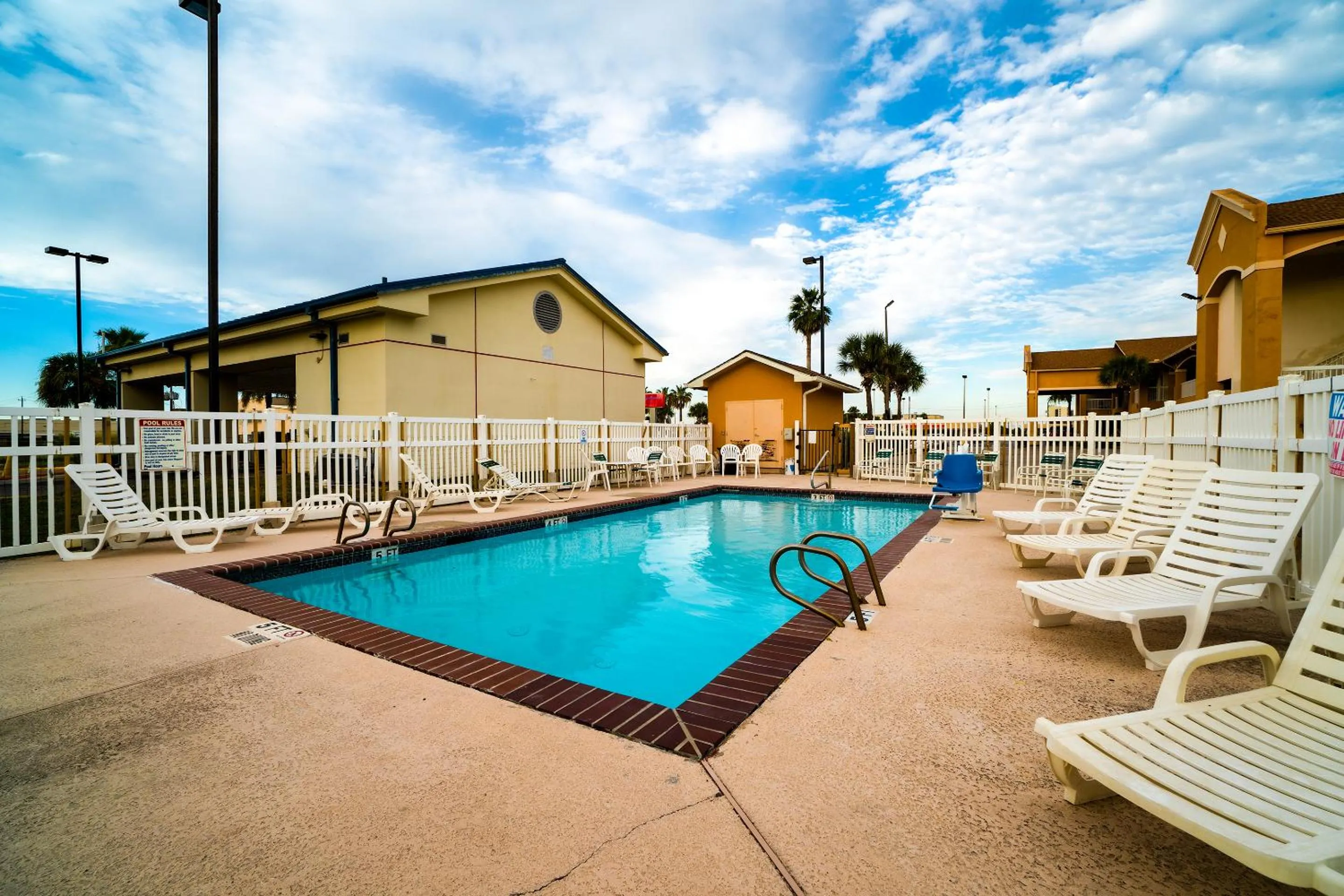 Swimming pool in Island Inn By OYO Galveston Beach, TX