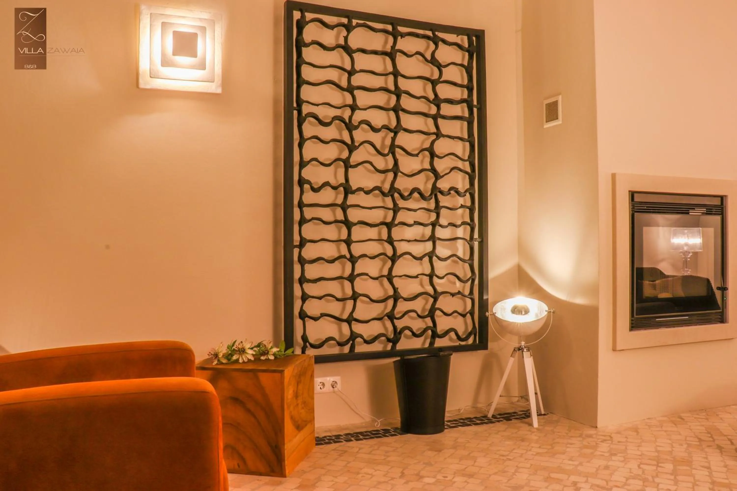 Seating area in Villa Zawaia B&B