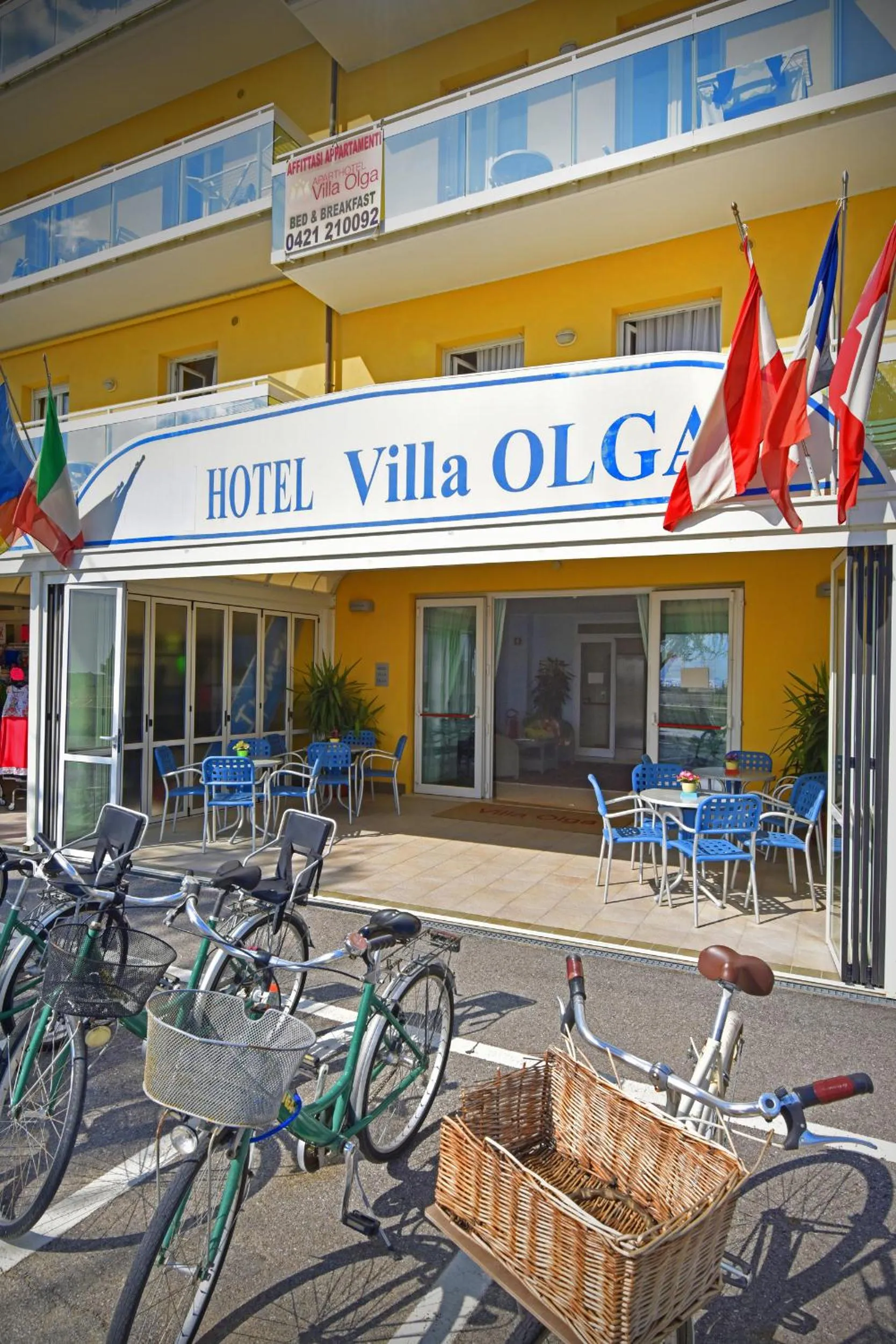 Property building in Hotel Villa Olga
