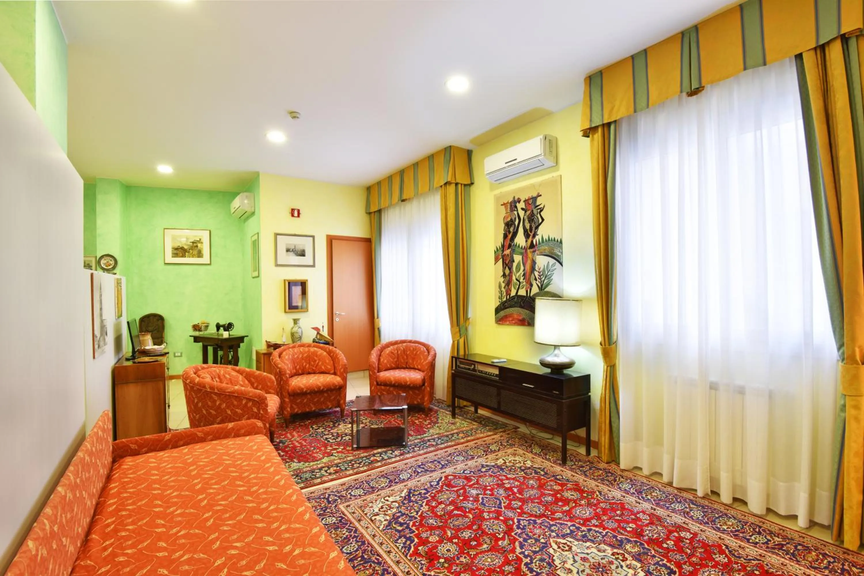 Seating area in Hotel Villa Olga