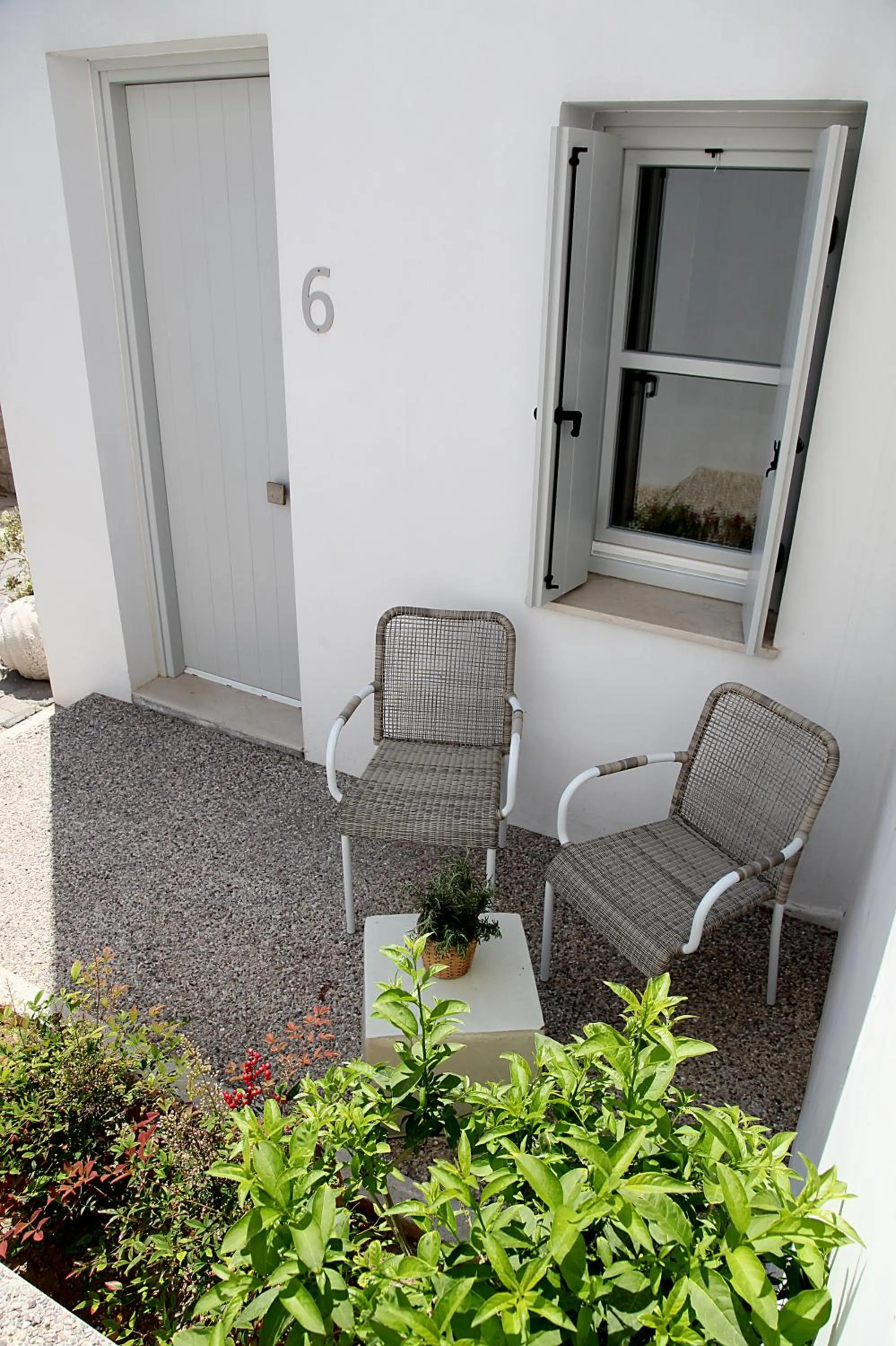 Patio in Skyros Ammos Hotel