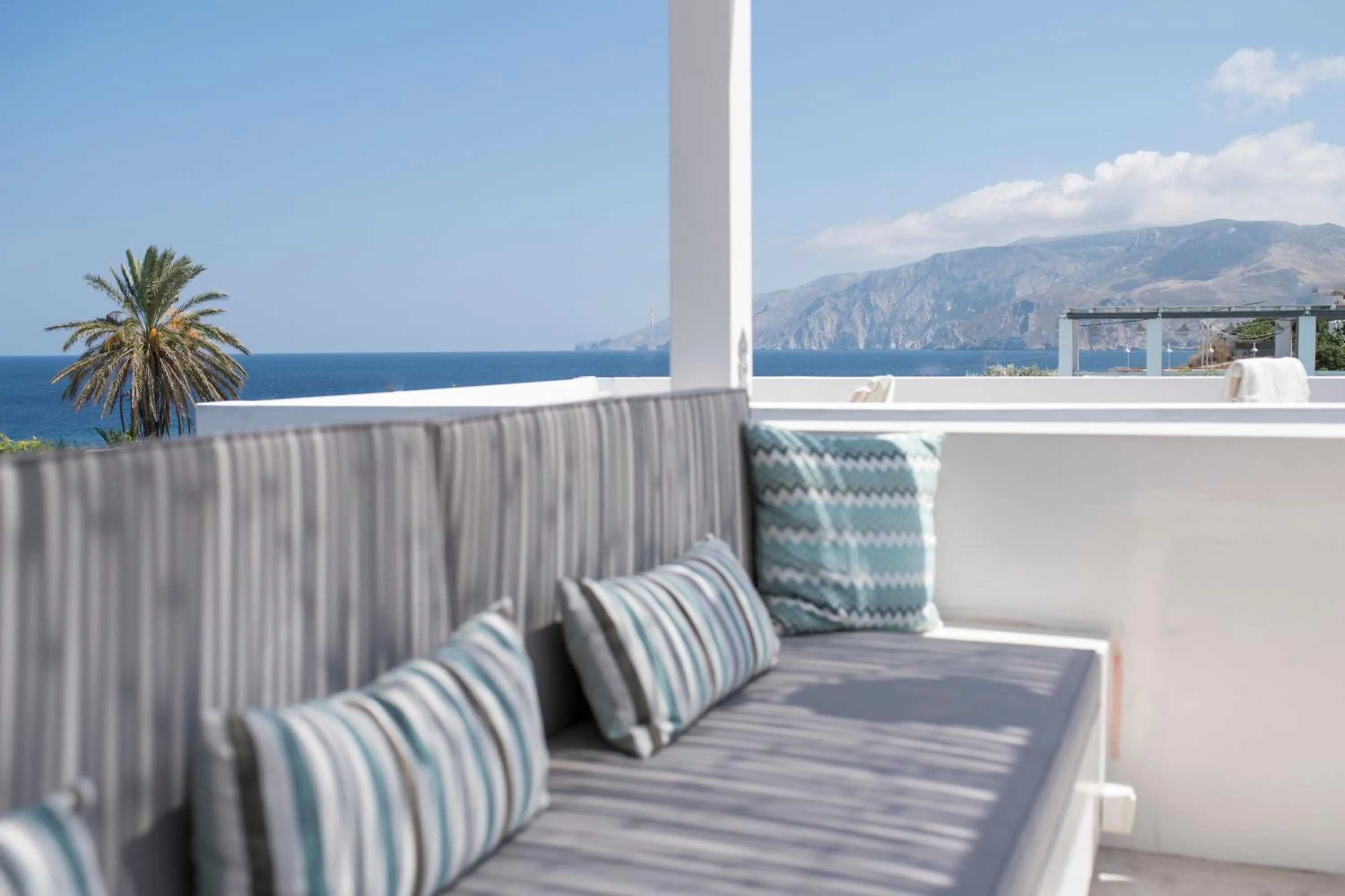 Balcony/Terrace in Skyros Ammos Hotel