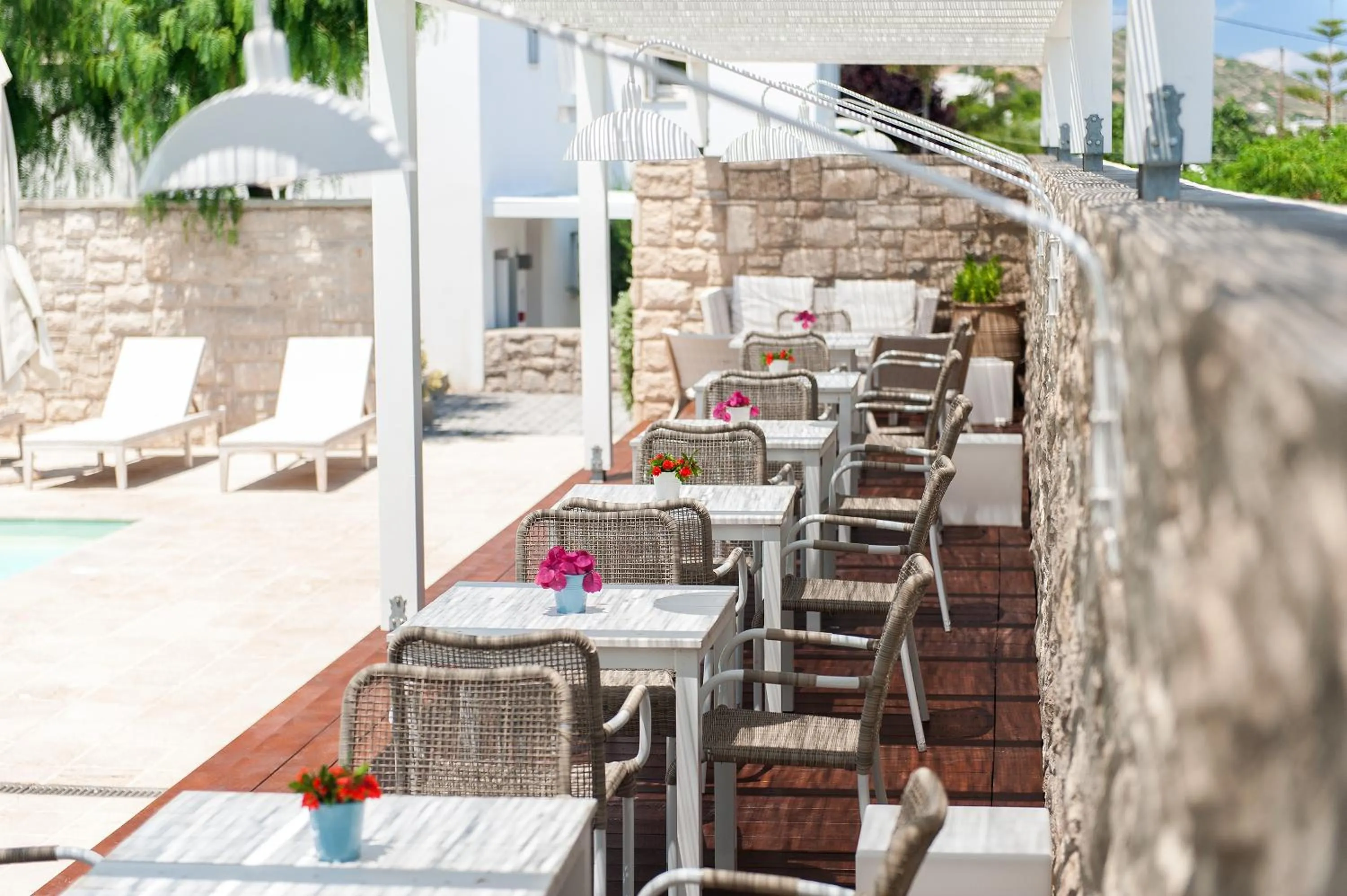 Patio in Skyros Ammos Hotel