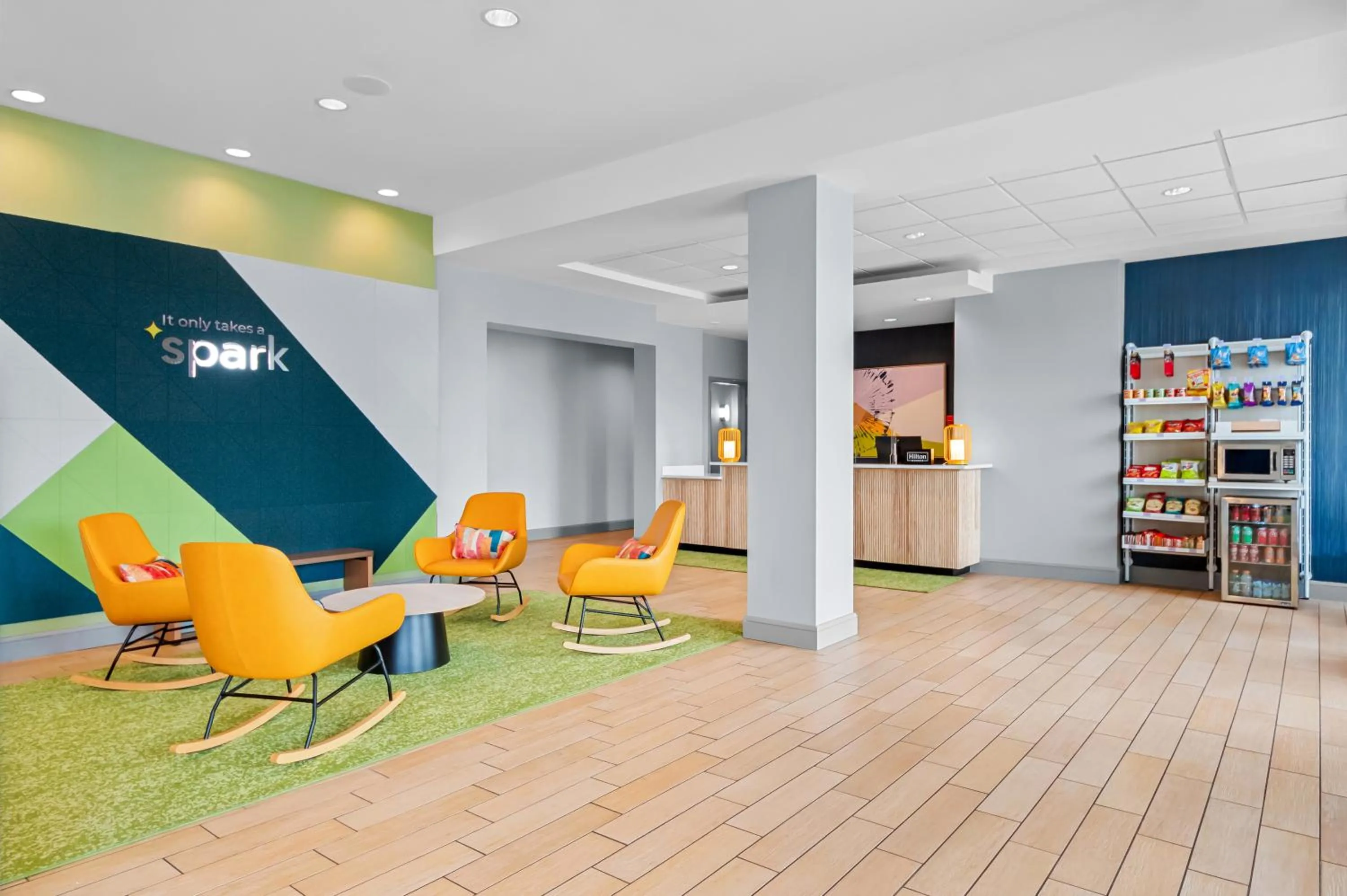 Seating area in Spark by Hilton Victoria