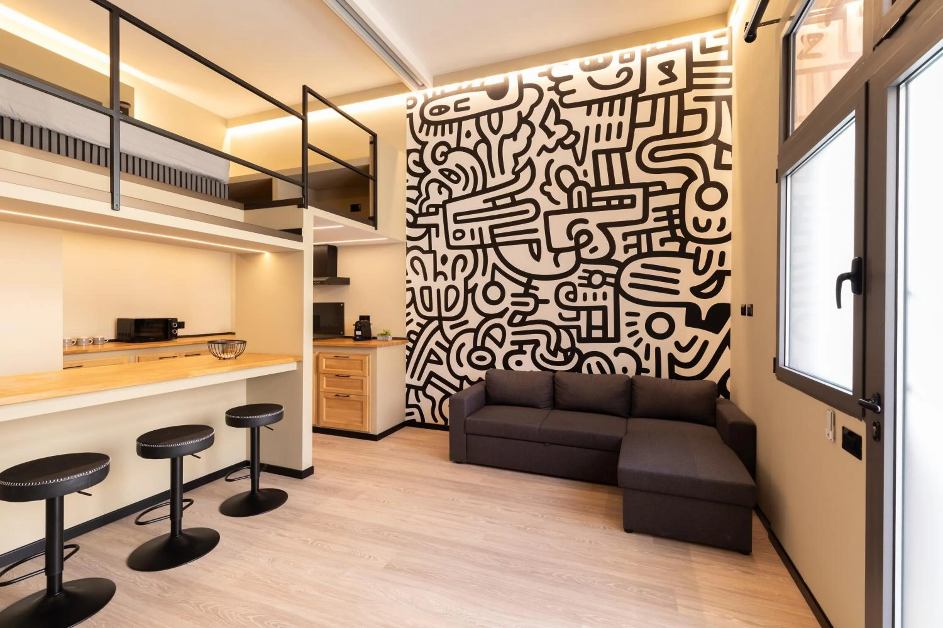 Living room in OlbiaLoft