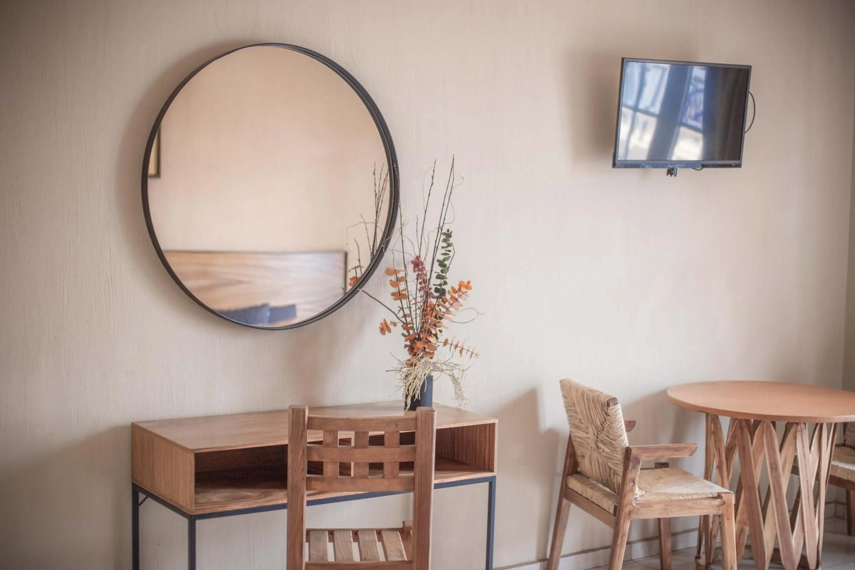 Seating area in Hotel el Leñador