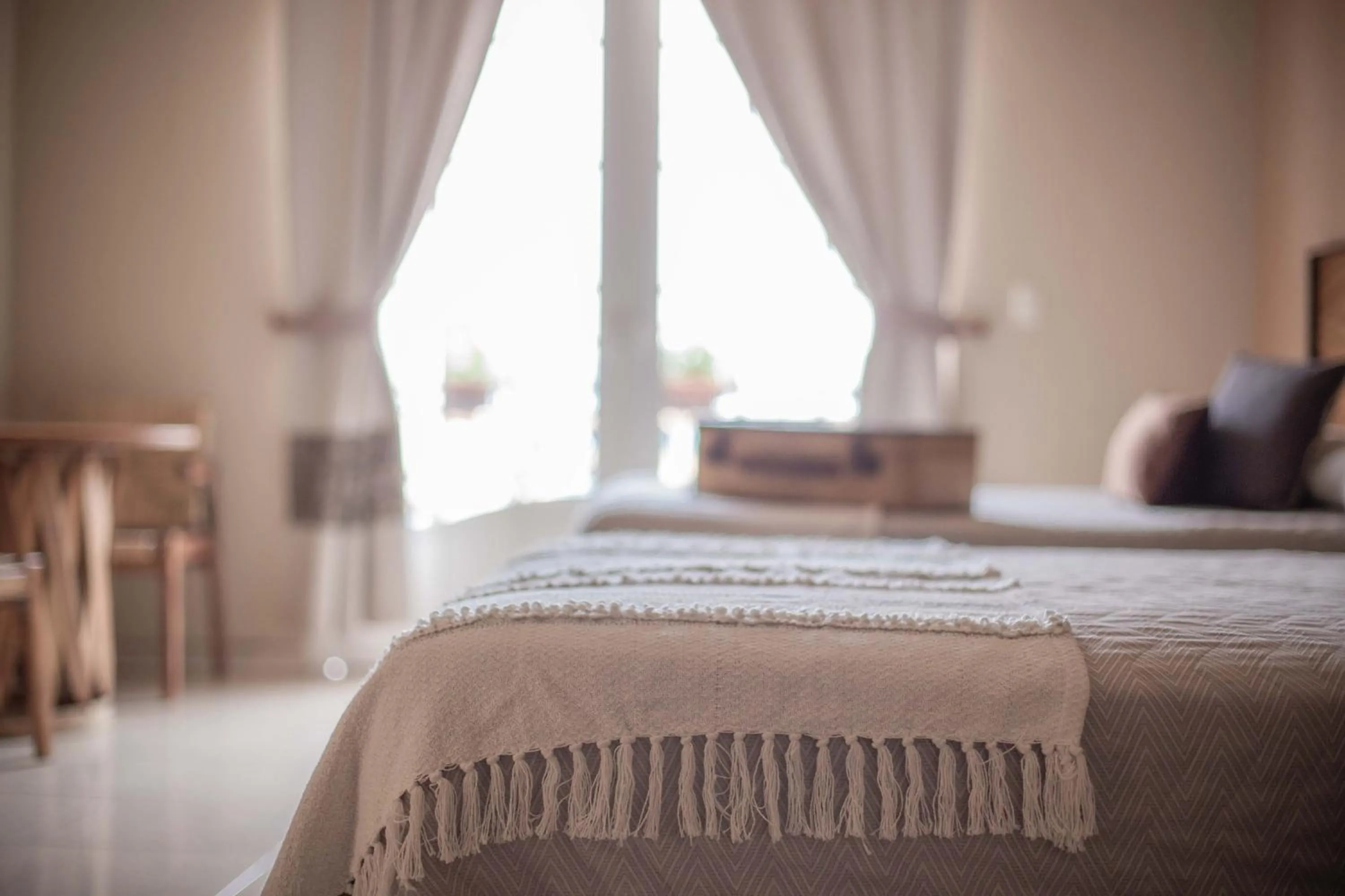 Bed in Hotel el Leñador