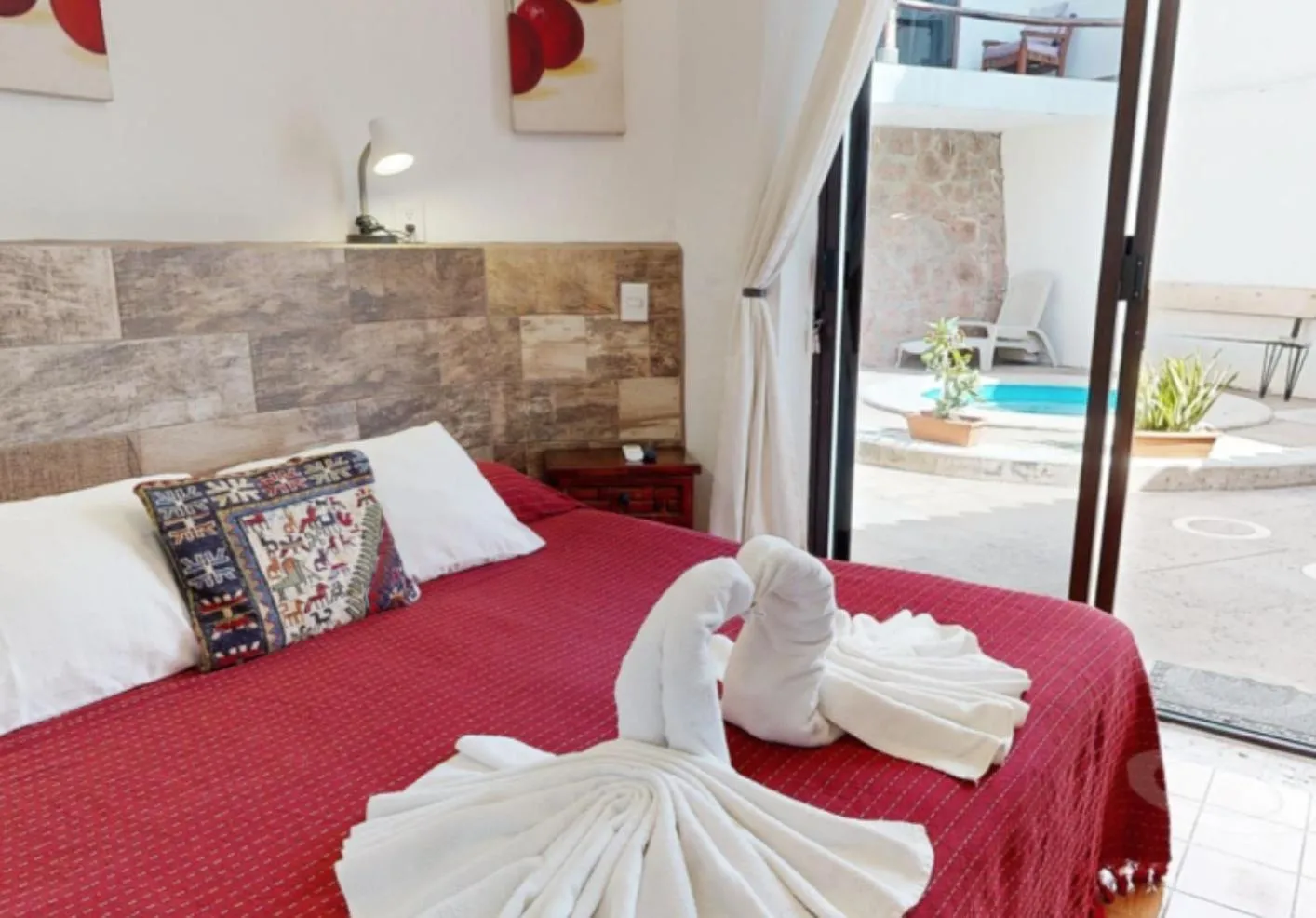 Bed in Aventura Pacifico Boutique Suites & Villas