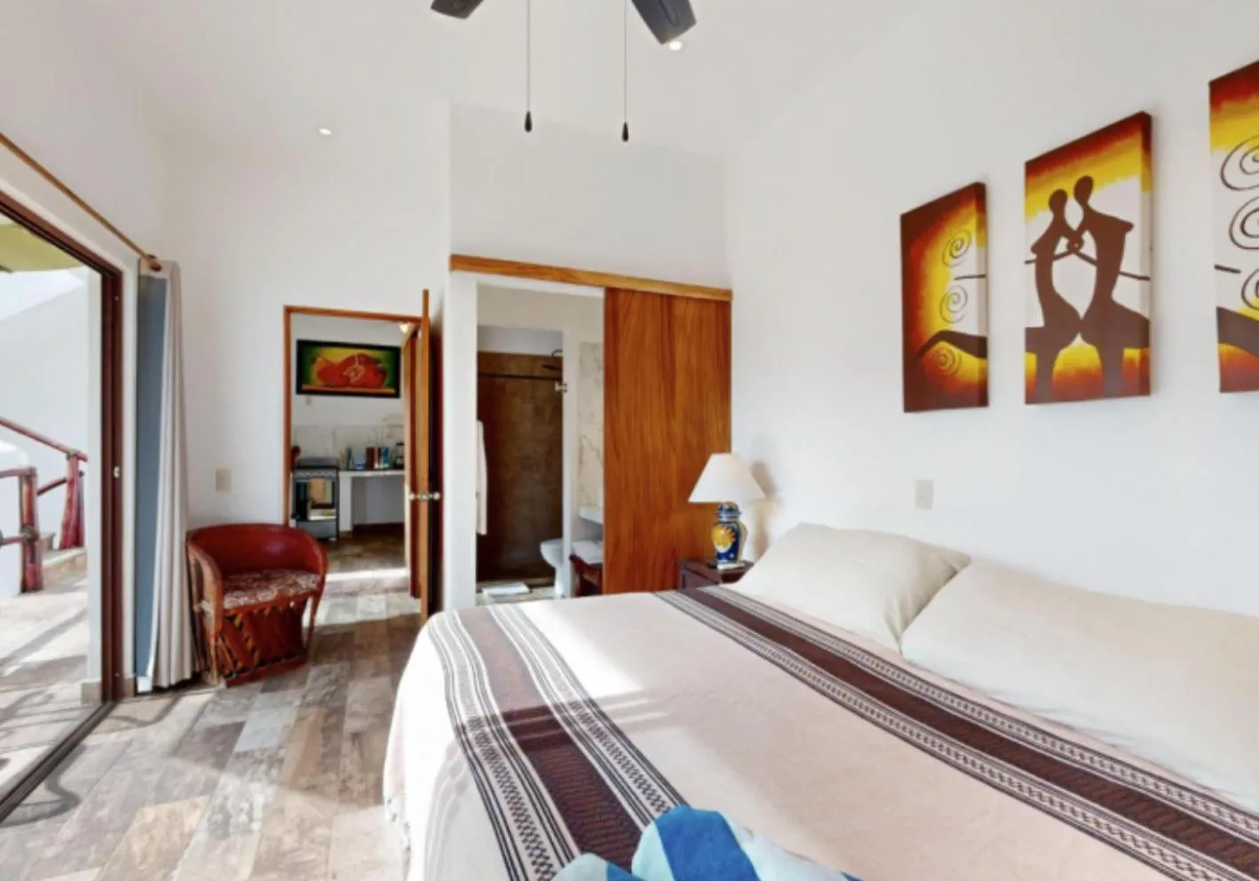 Bed in Aventura Pacifico Boutique Suites & Villas