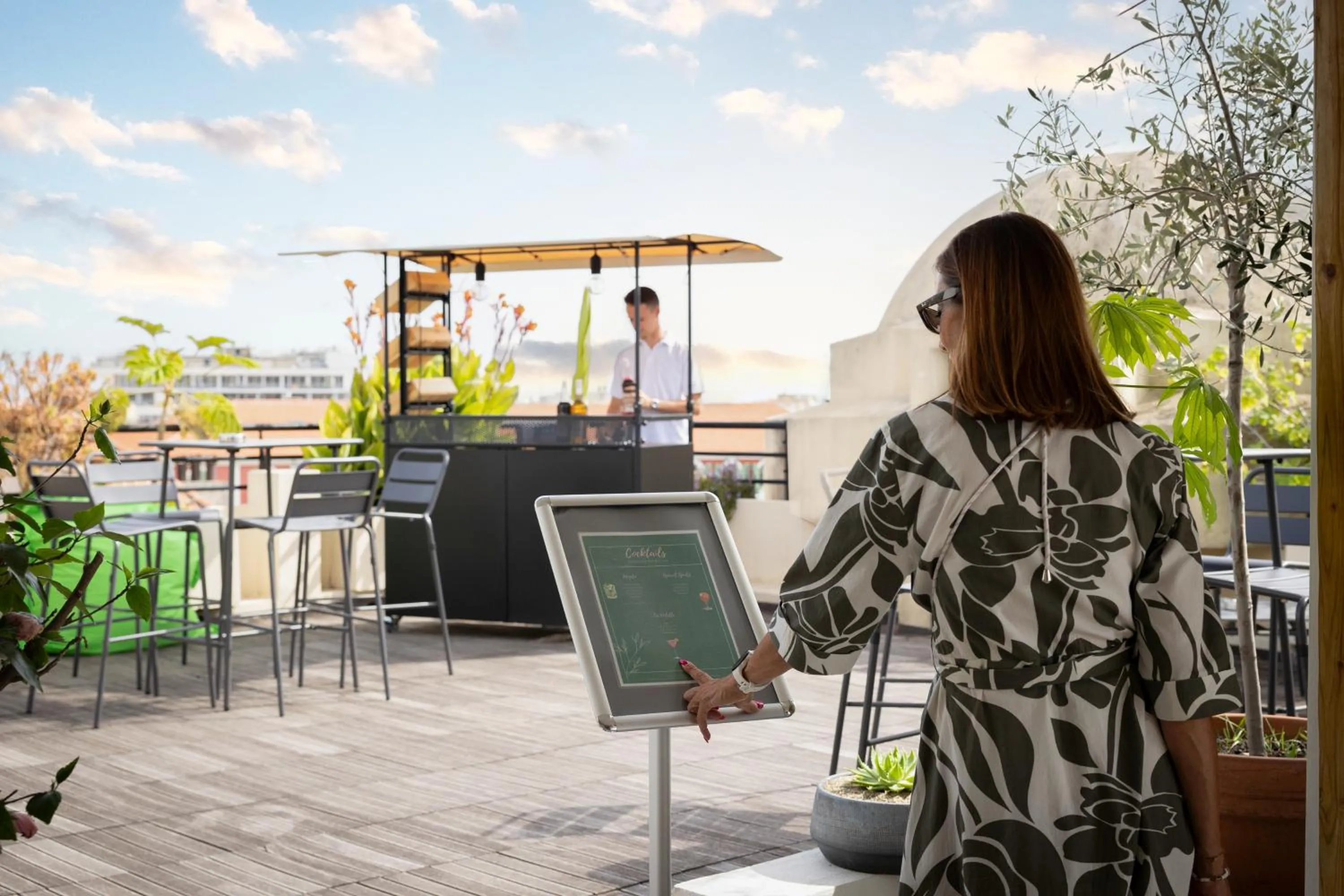 Patio in Mercure Nice Centre Grimaldi