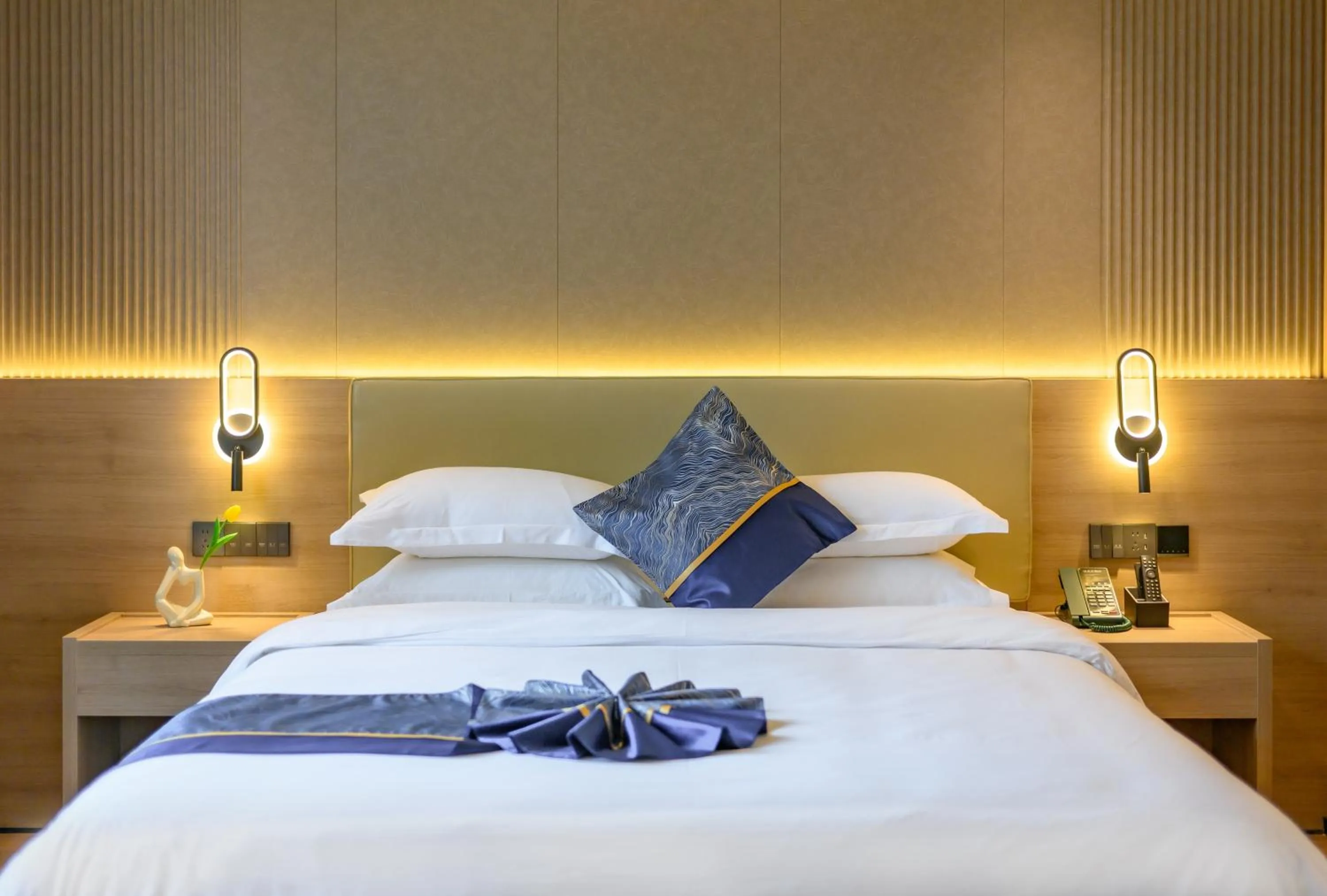 Bed in Shanshui S Hotel