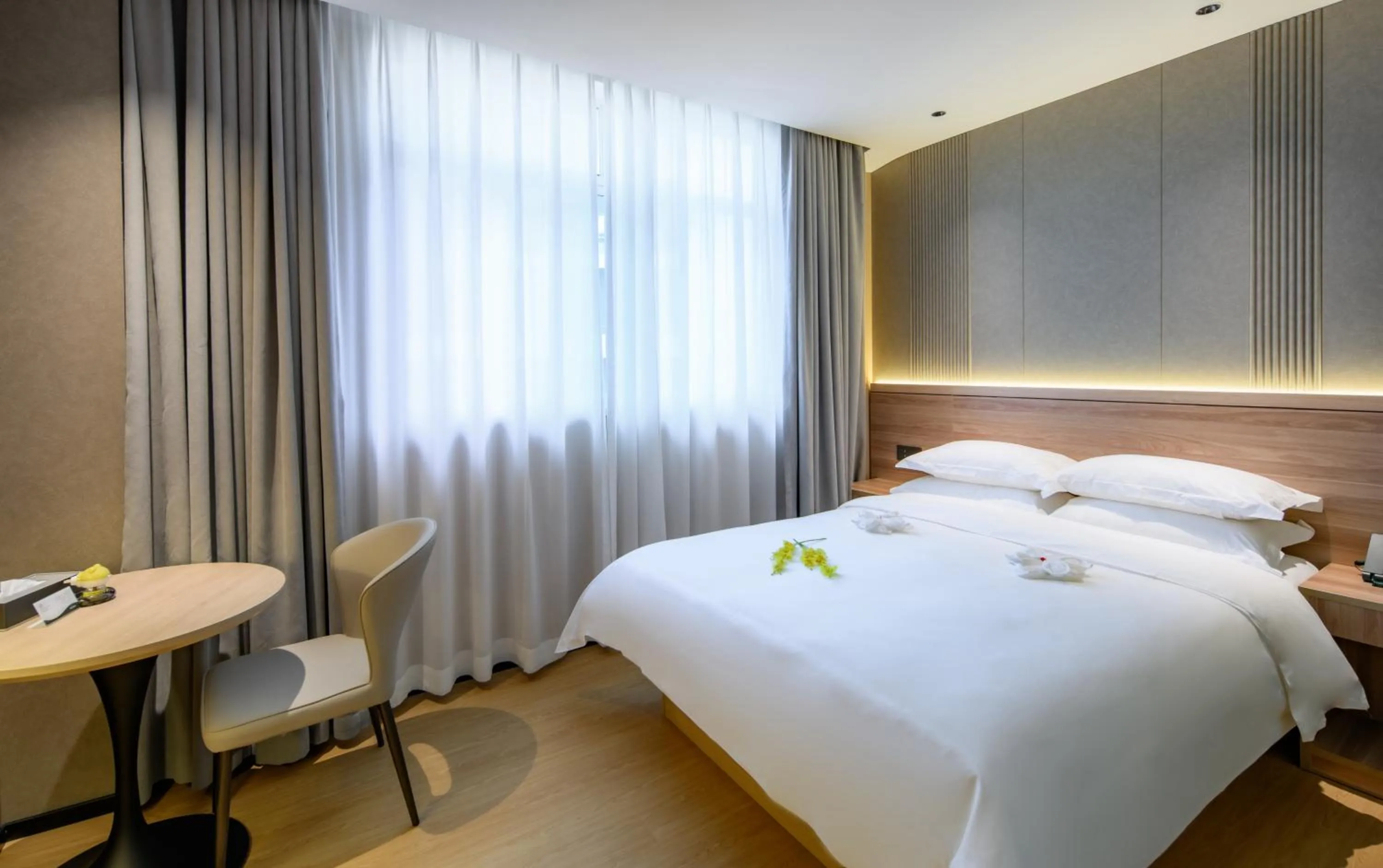 Bed in Shanshui S Hotel