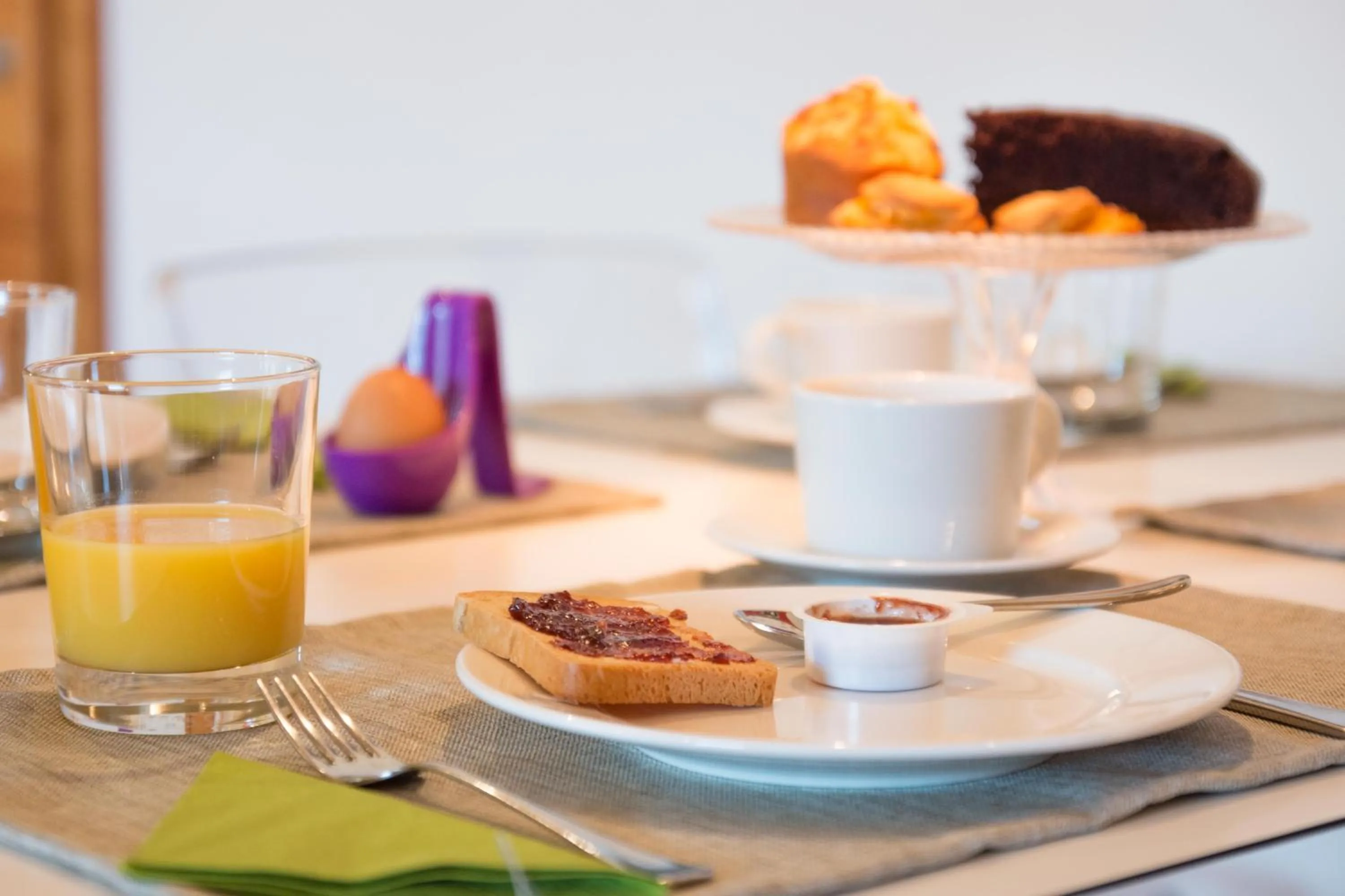 Continental breakfast in Agritur Casteller